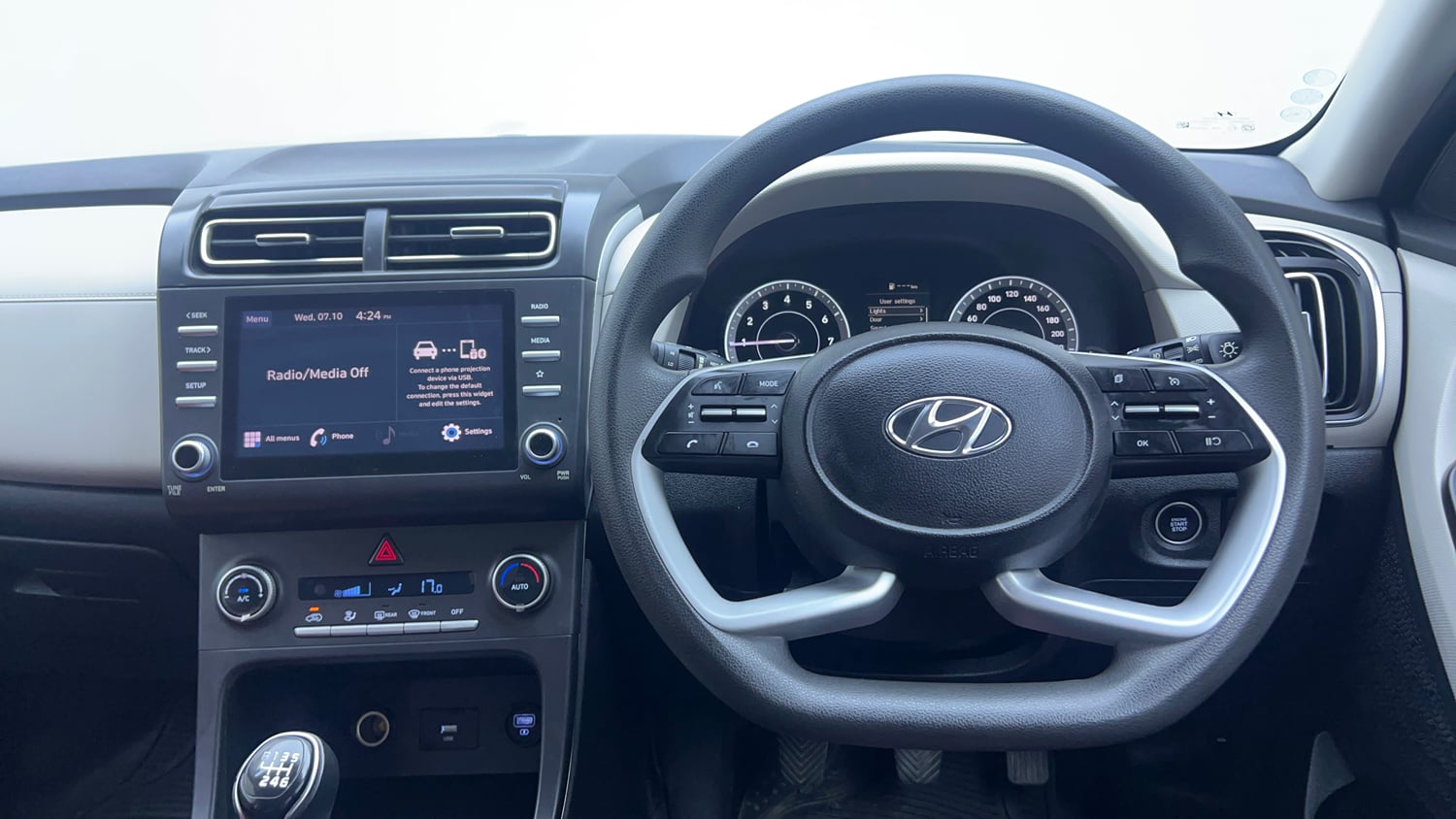 Used 2021 Hyundai Creta S 1.5 Petrol Petrol Manual interior STEERING VIEW