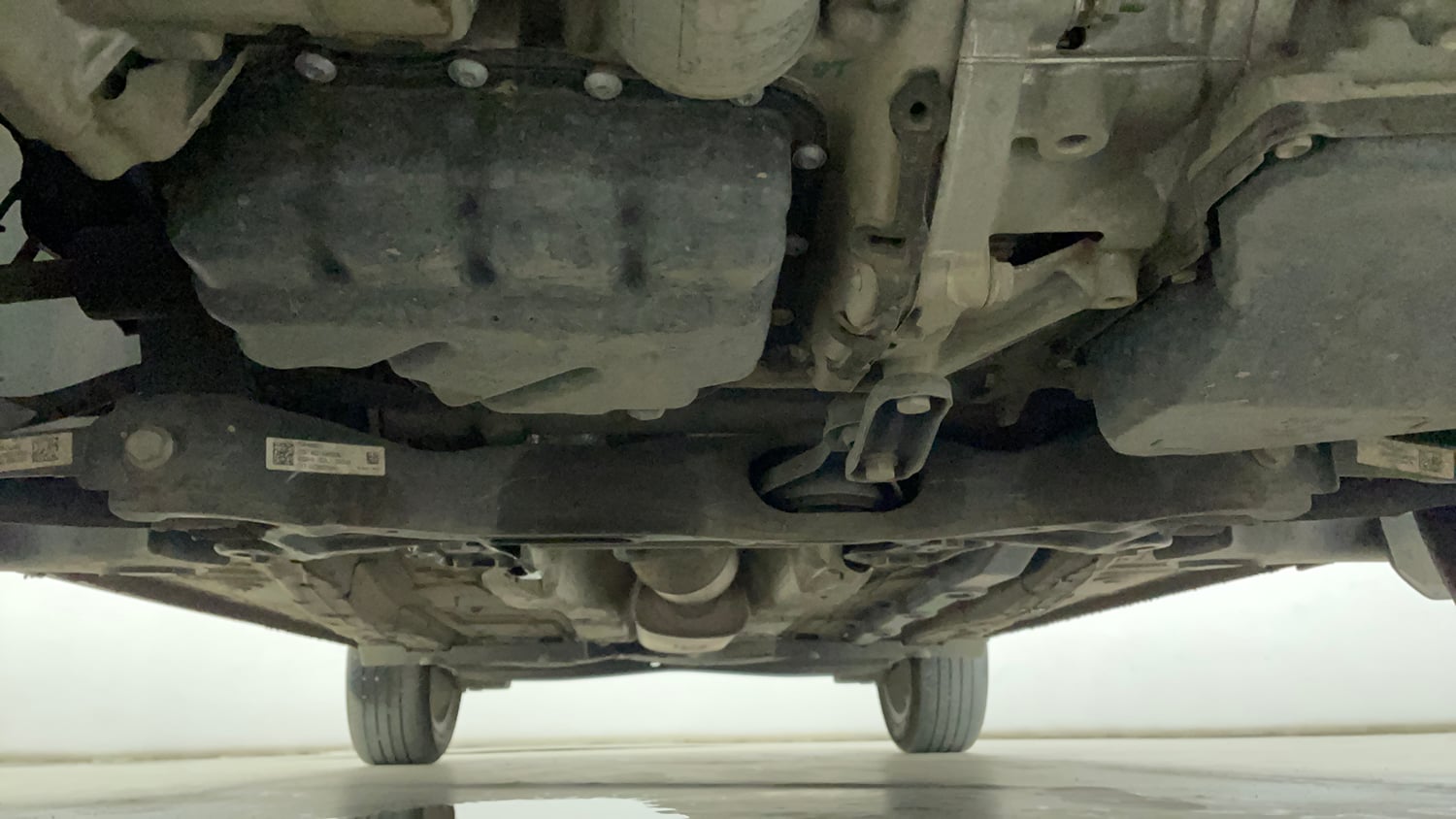Used 2026 Skoda Kylaq Prestige+ 1.0 TSI AT Petrol Automatic extra FRONT LEFT UNDERBODY VIEW