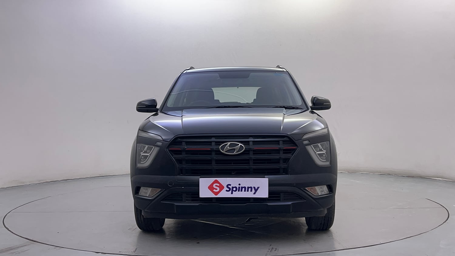Used 2023 Hyundai Creta SX (O) 1.5 Petrol IVT Knight Petrol Automatic exterior FRONT VIEW