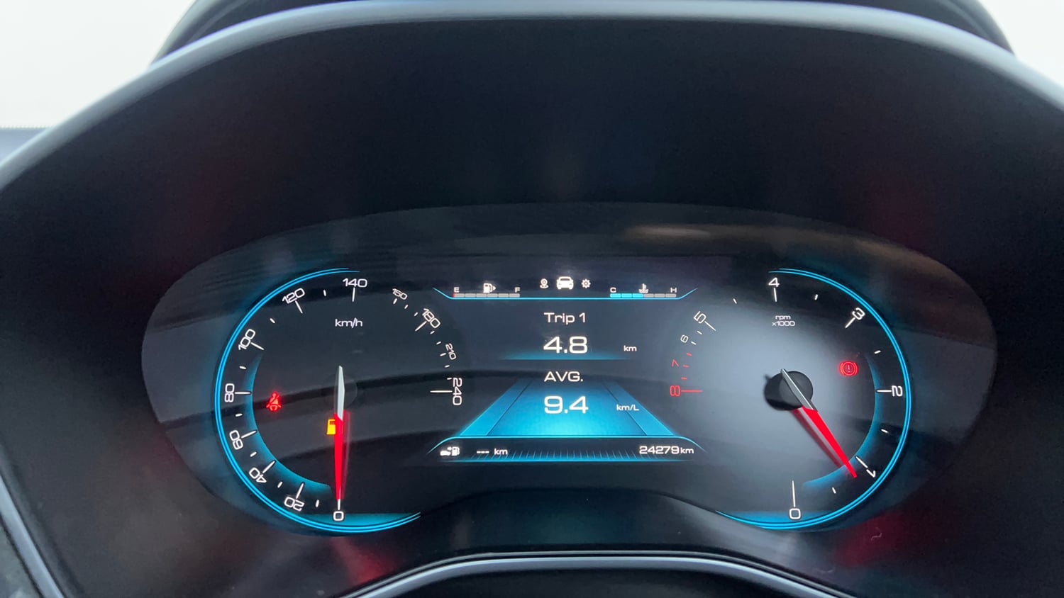 Used 2020 MG Motors Hector Sharp 2.0 Diesel Dual Tone Diesel Manual interior CLUSTERMETER VIEW