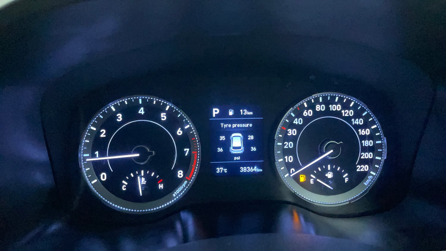 Used 2022 Hyundai Venue SX Plus 1.0 Turbo DCT Petrol Automatic interior CLUSTERMETER VIEW