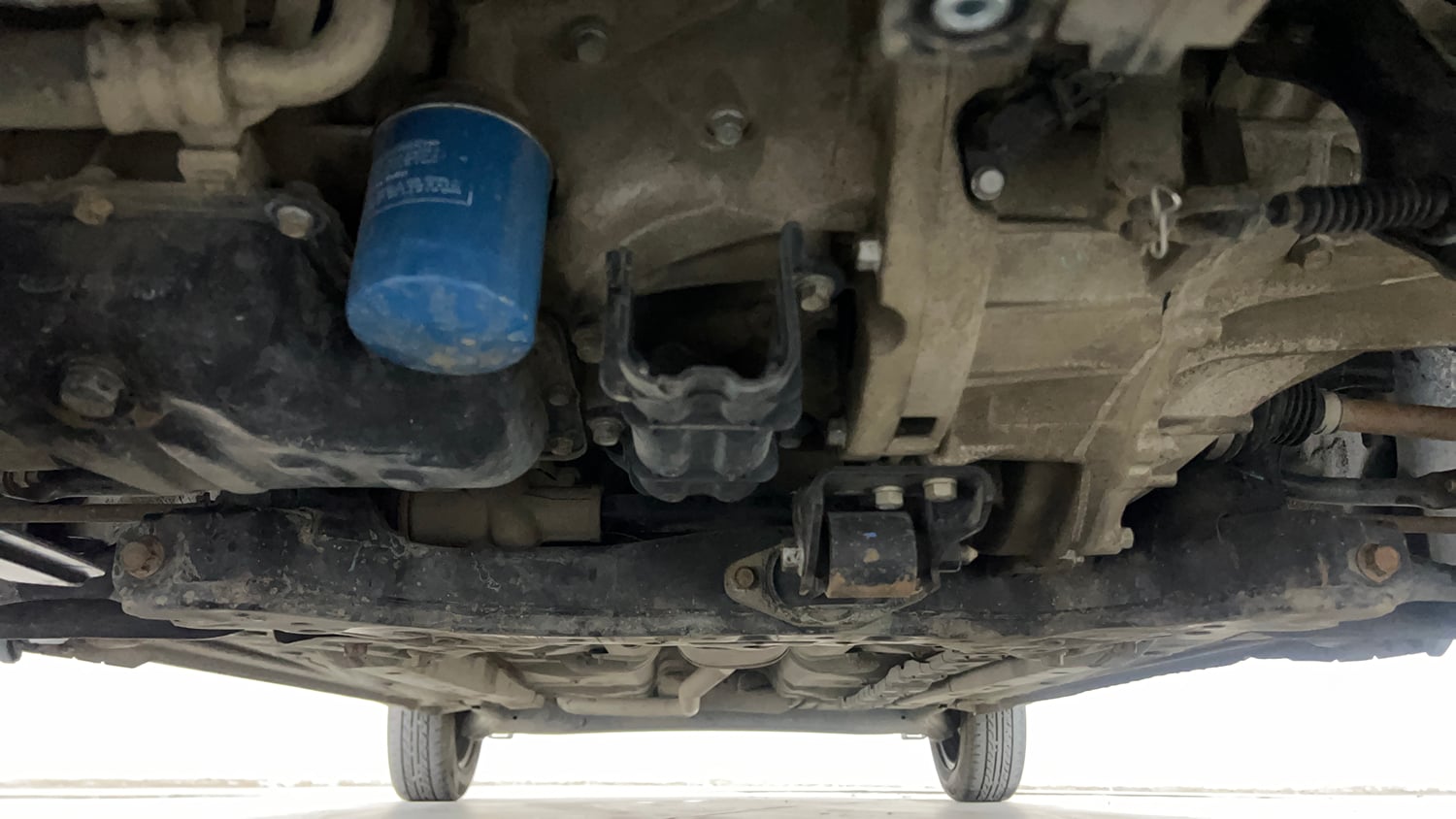 Used 2016 Hyundai Grand i10 Sportz 1.2 Kappa VTVT Petrol Manual extra FRONT LEFT UNDERBODY VIEW