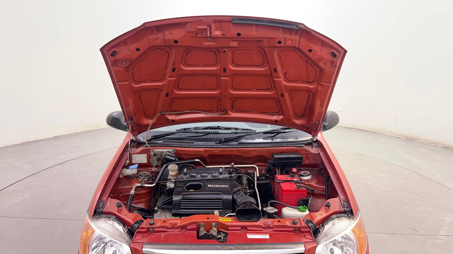 Used 2013 Maruti Suzuki Alto K10 VXi Petrol Manual engine ENGINE & BONNET OPEN FRONT VIEW