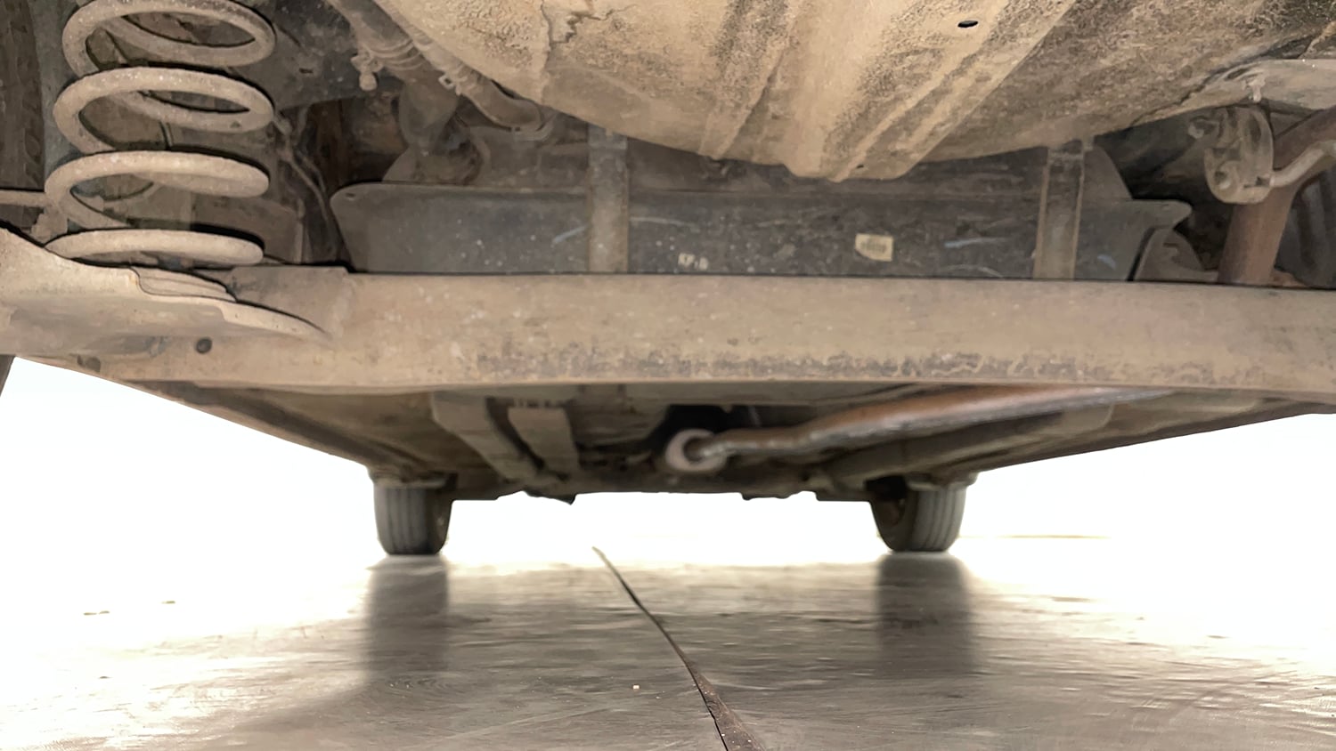 Used 2015 Hyundai Grand i10 Asta 1.2 Kappa VTVT Petrol Manual extra REAR UNDERBODY VIEW (TAKEN FROM REAR)