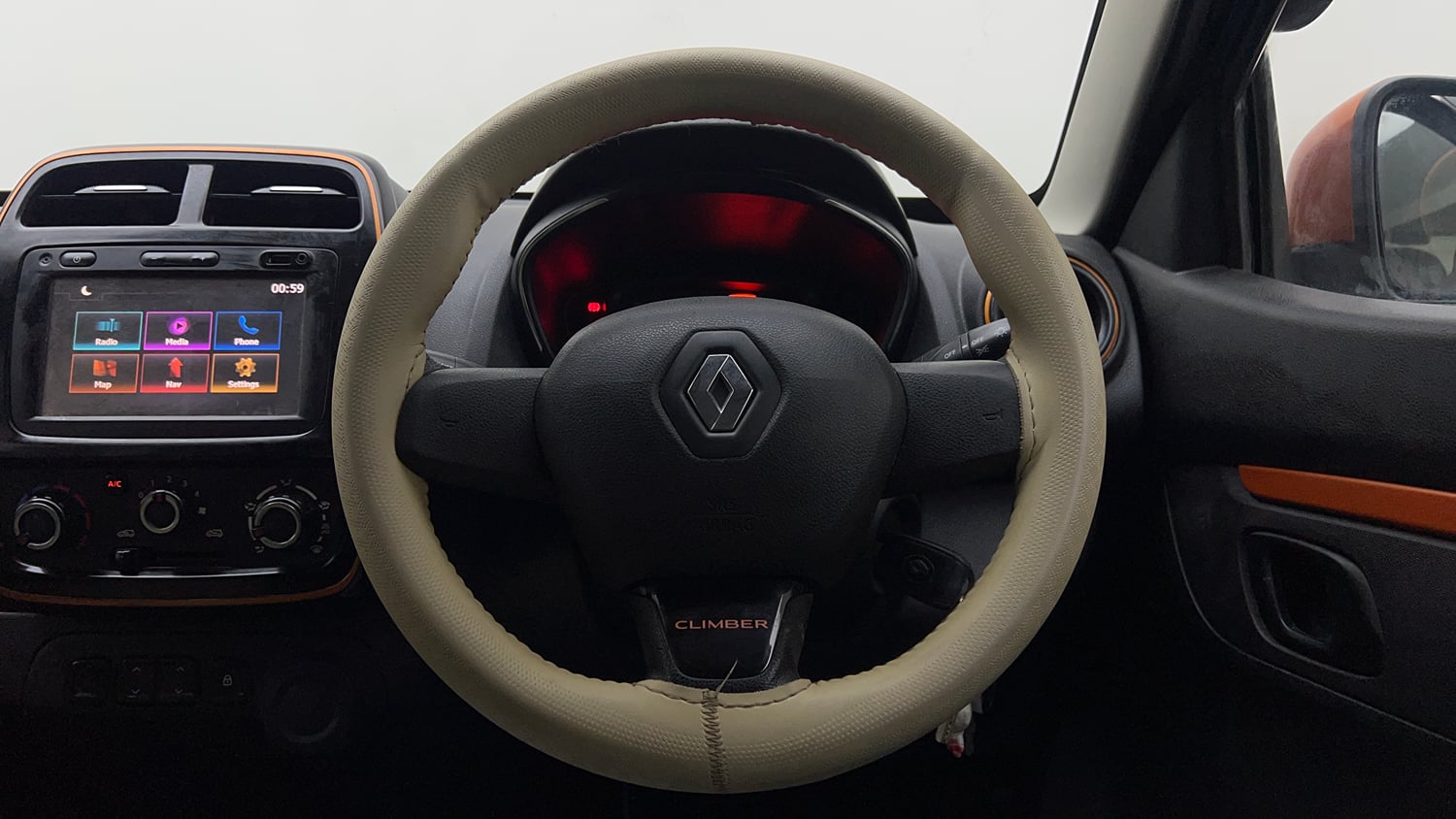 Used 2018 Renault Kwid CLIMBER 1.0 Petrol Manual interior STEERING VIEW