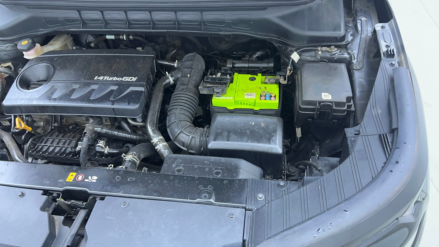 Used 2022 Kia Carens Luxury 1.4 Petrol 7 STR Petrol Manual engine ENGINE LEFT SIDE VIEW