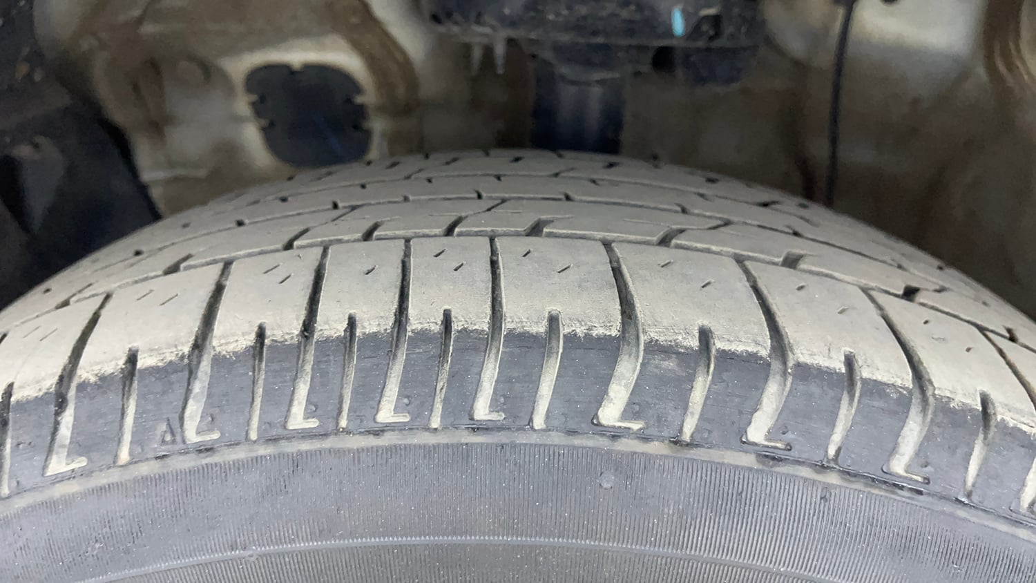 Used 2021 Hyundai Creta EX 1.5 Petrol Petrol Manual tyres LEFT FRONT TYRE TREAD VIEW