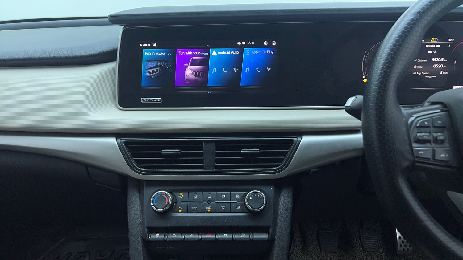 Used 2023 Mahindra XUV700 AX 3 Diesel MT 7 STR Diesel Manual top_features Integrated (in-dash) music system