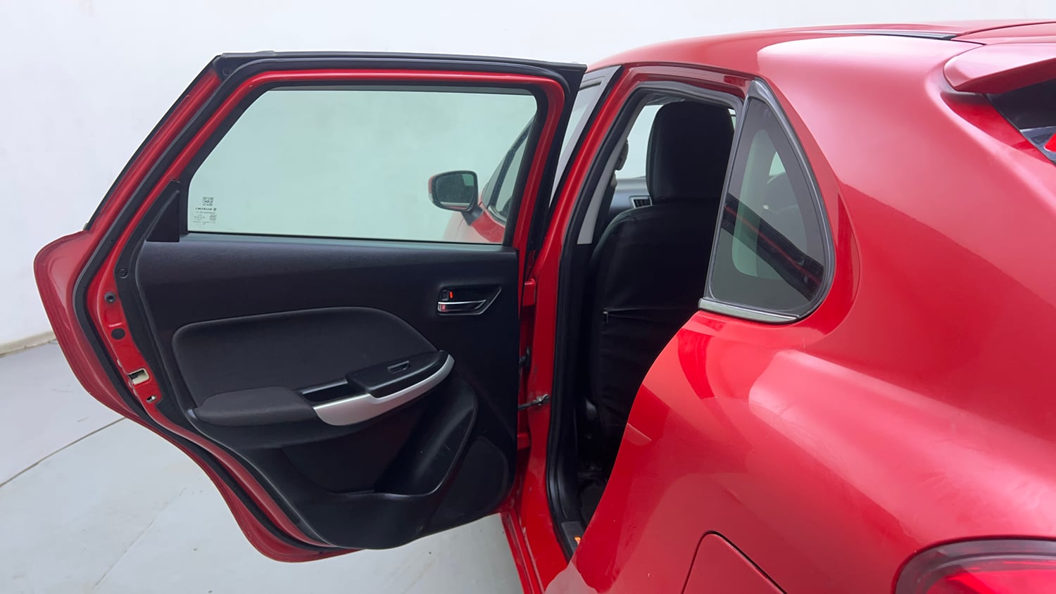 Used 2018 Maruti Suzuki Baleno Alpha 1.2 AT Petrol Automatic interior LEFT REAR DOOR OPEN VIEW
