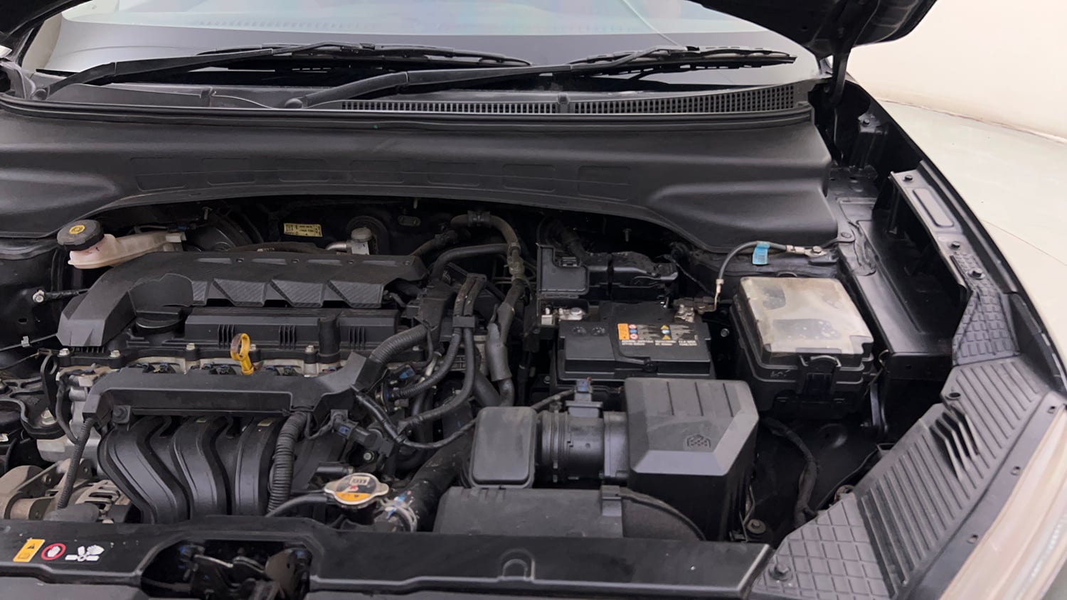 Used 2023 Hyundai Creta SX (O) 1.5 Petrol IVT Knight Petrol Automatic engine ENGINE LEFT SIDE HINGE & APRON VIEW