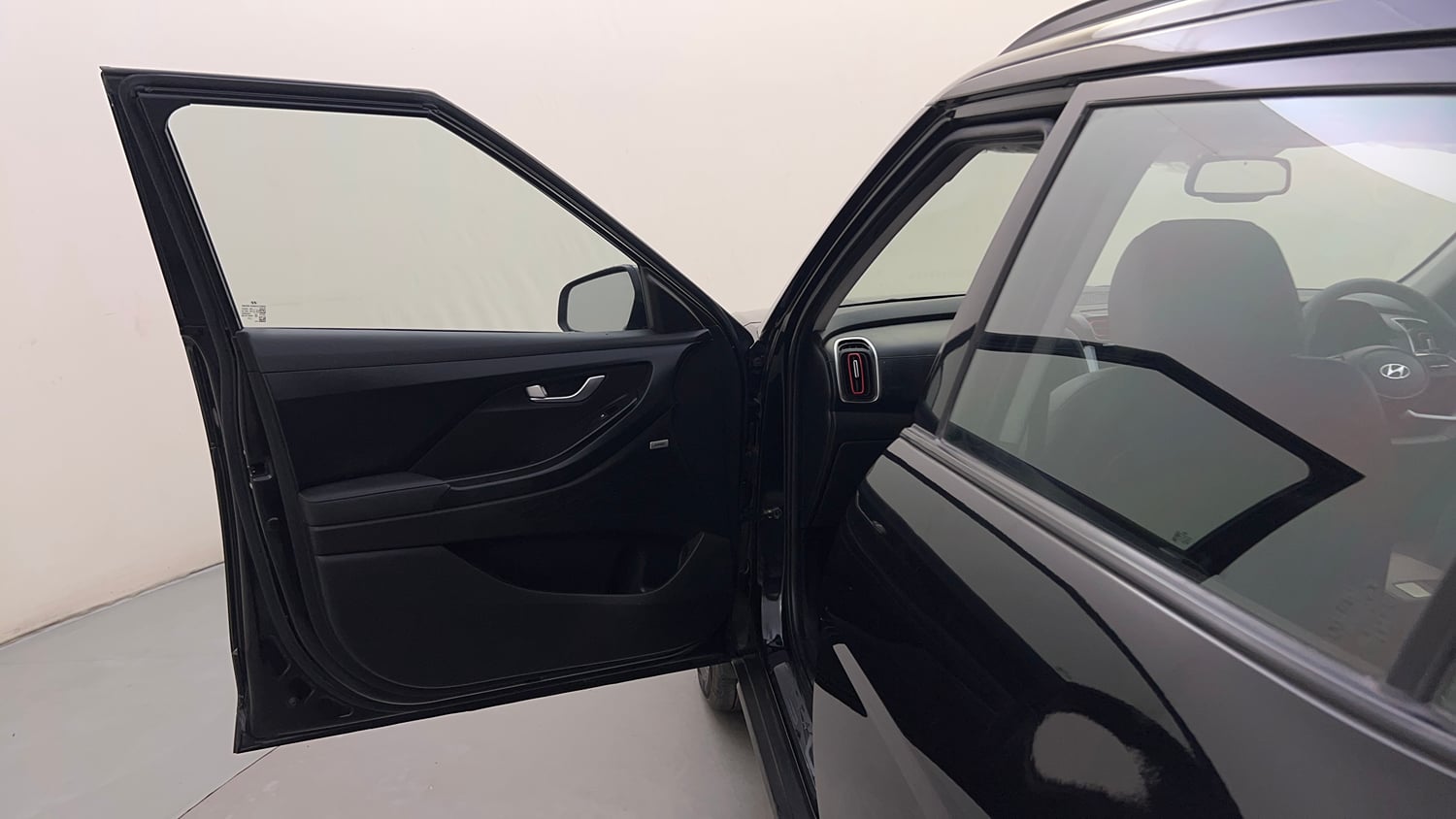 Used 2023 Hyundai Creta SX (O) 1.5 Petrol IVT Knight Petrol Automatic interior LEFT FRONT DOOR OPEN VIEW