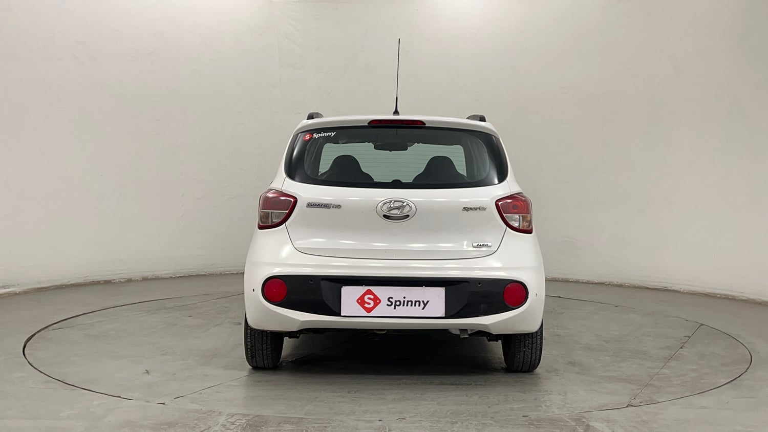 Used 2018 Hyundai Grand i10 Sportz (O) AT 1.2 Kappa VTVT Petrol Automatic exterior BACK VIEW