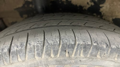 Used 2015 Maruti Suzuki Celerio VXi AMT Petrol Automatic tyres RIGHT REAR TYRE TREAD VIEW