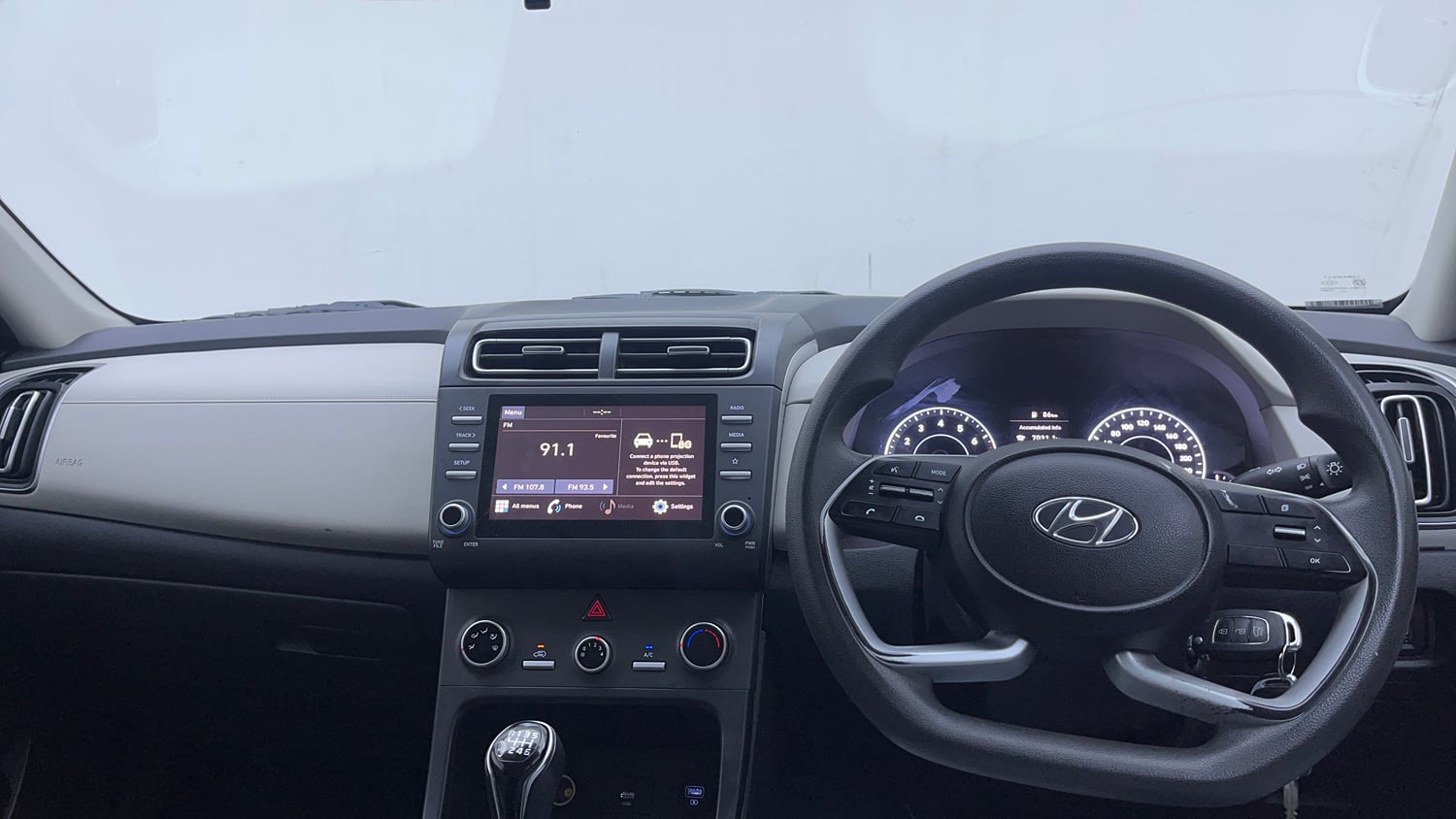 Used 2021 Hyundai Creta EX 1.5 Petrol Petrol Manual interior DASHBOARD VIEW