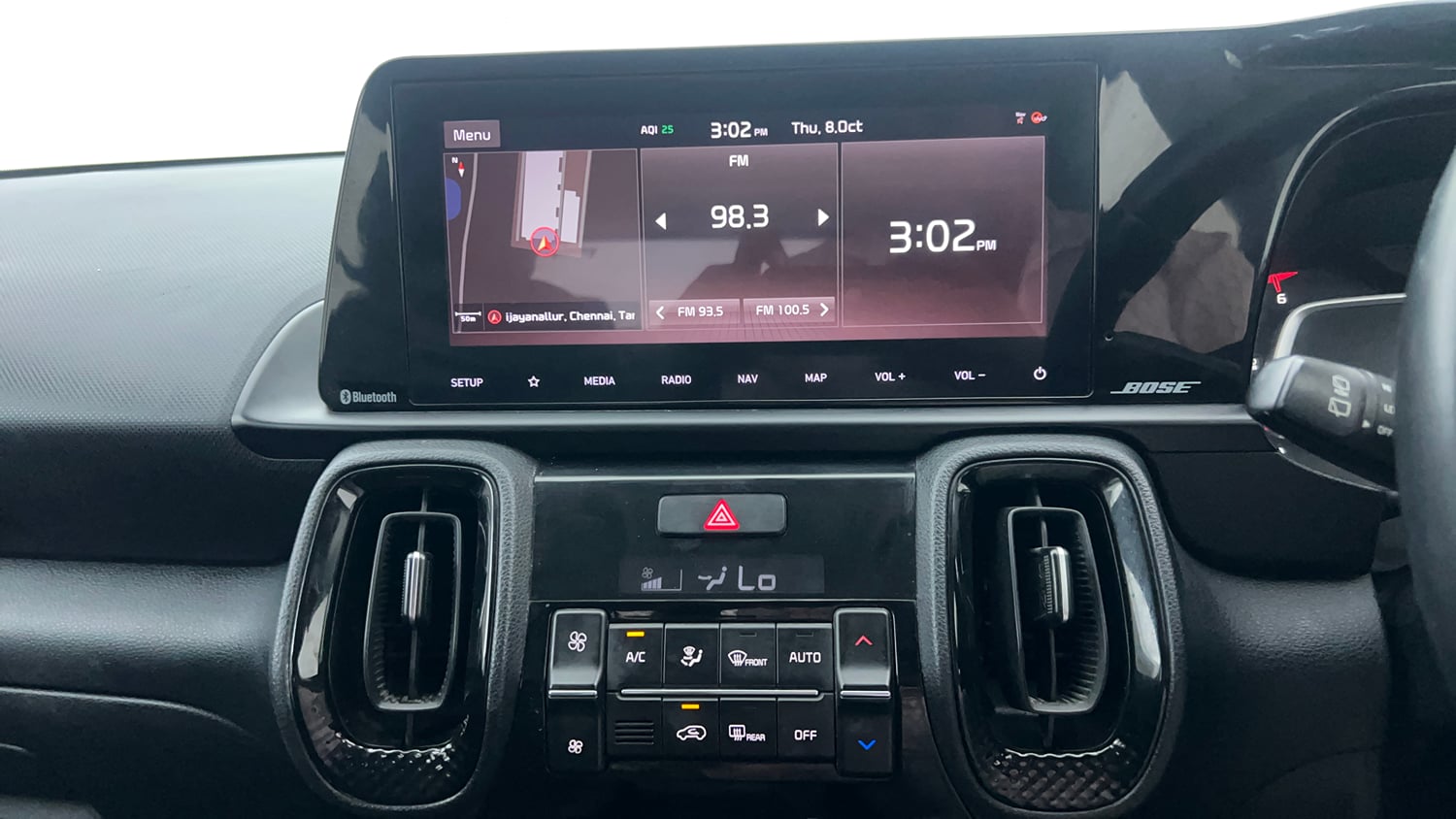 Used 2021 Kia Sonet GTX Plus 1.5 AT Diesel Automatic interior MUSIC SYSTEM & AC CONTROL VIEW