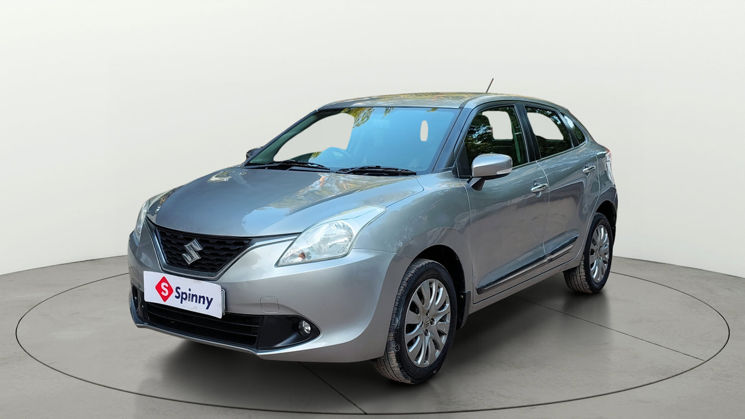 Used 2017 Maruti Suzuki Baleno Zeta 1.2 Petrol Manual exterior LEFT FRONT CORNER VIEW