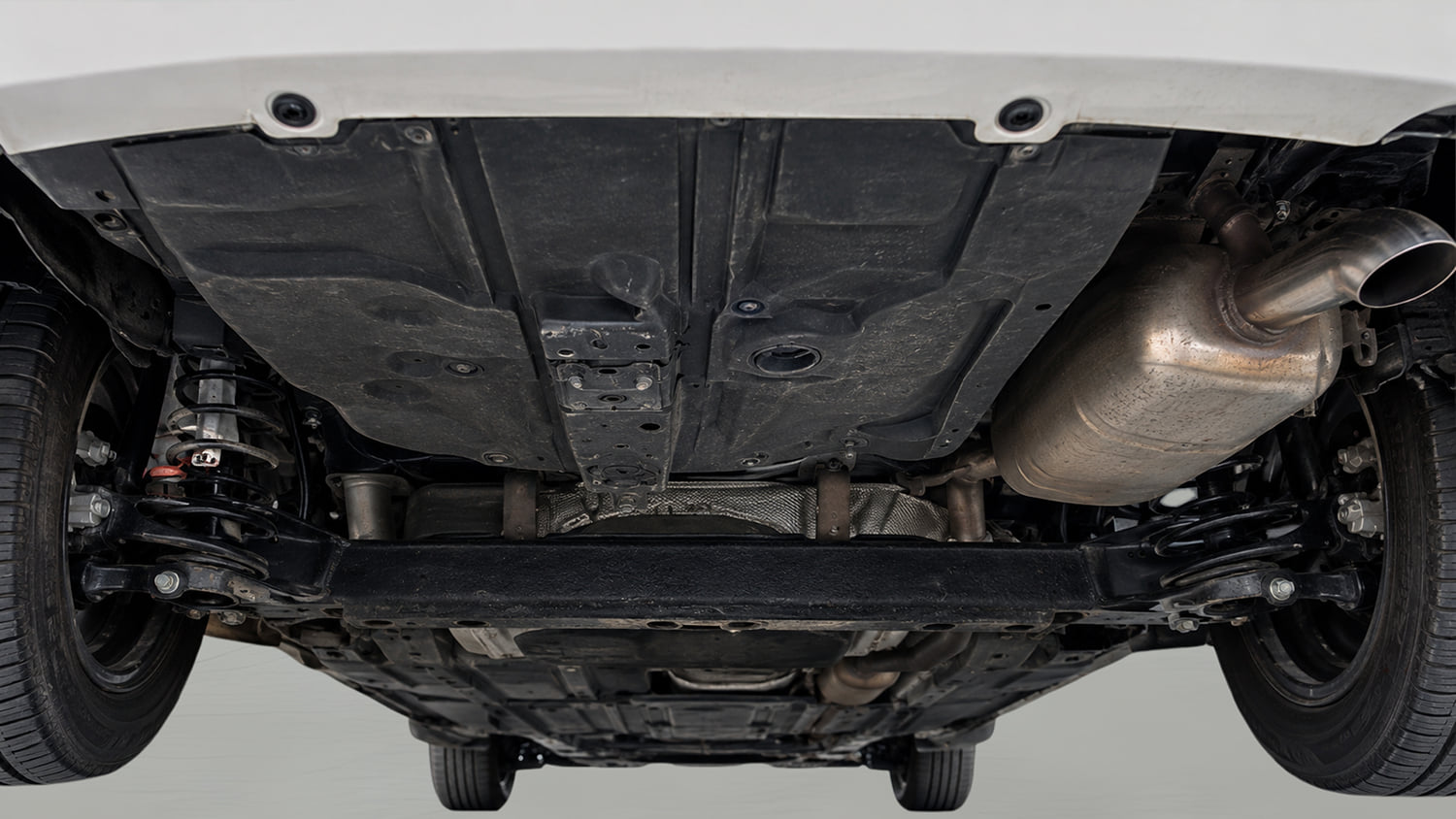 Used 2018 Hyundai Grand i10 Magna 1.2 Kappa VTVT Petrol Manual extra REAR UNDERBODY VIEW (TAKEN FROM REAR)