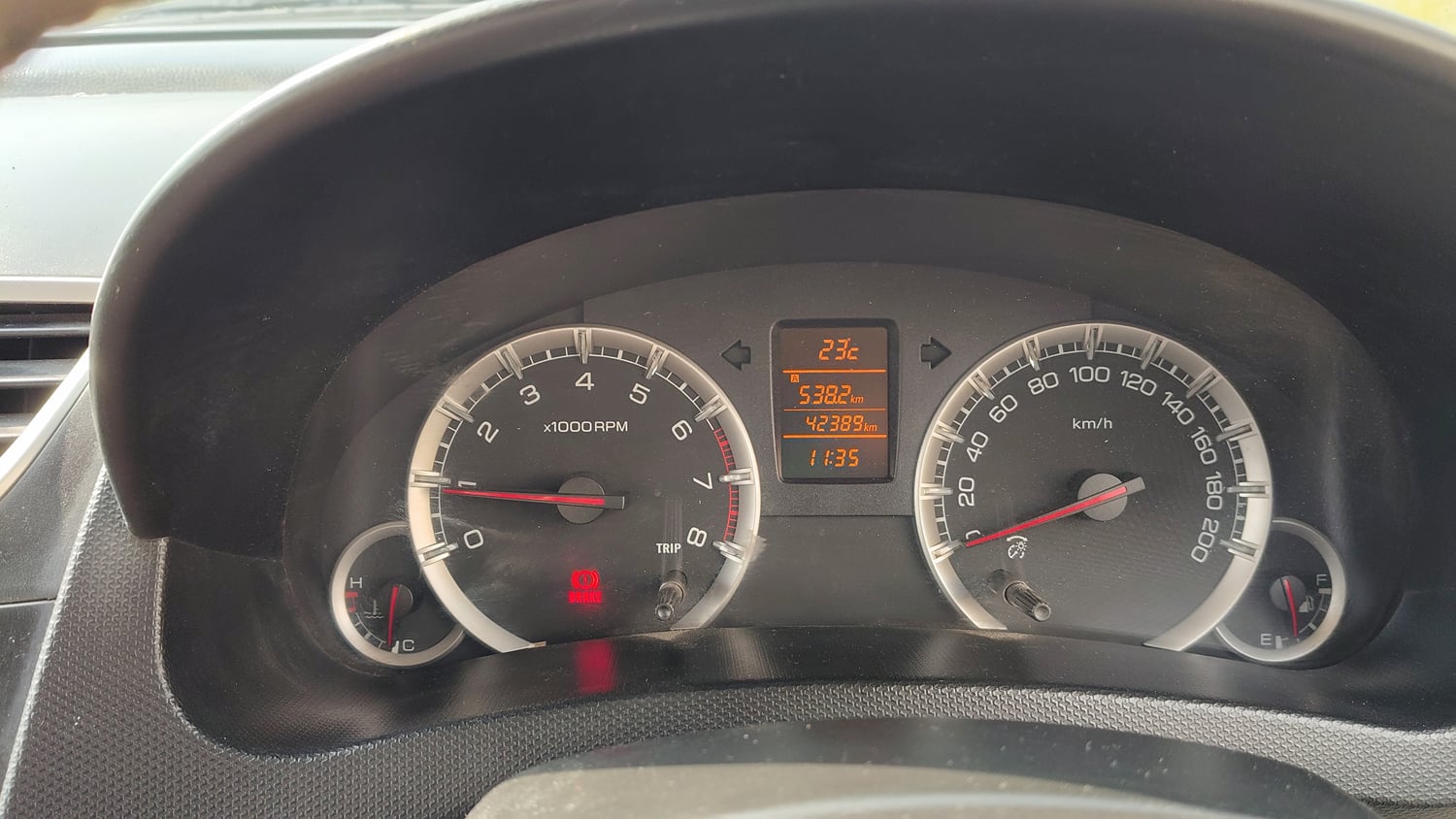 Used 2012 Maruti Suzuki Swift Dzire ZXI Petrol Manual interior CLUSTERMETER VIEW