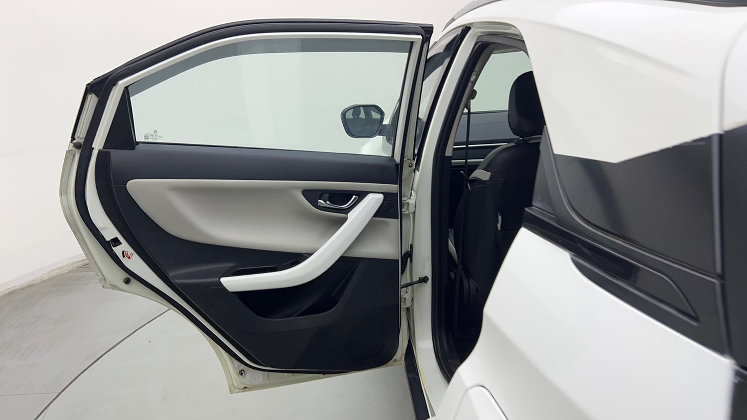 Used 2024 Tata Nexon Creative 1.2 Revotron Petrol 6MT Petrol Manual interior LEFT REAR DOOR OPEN VIEW
