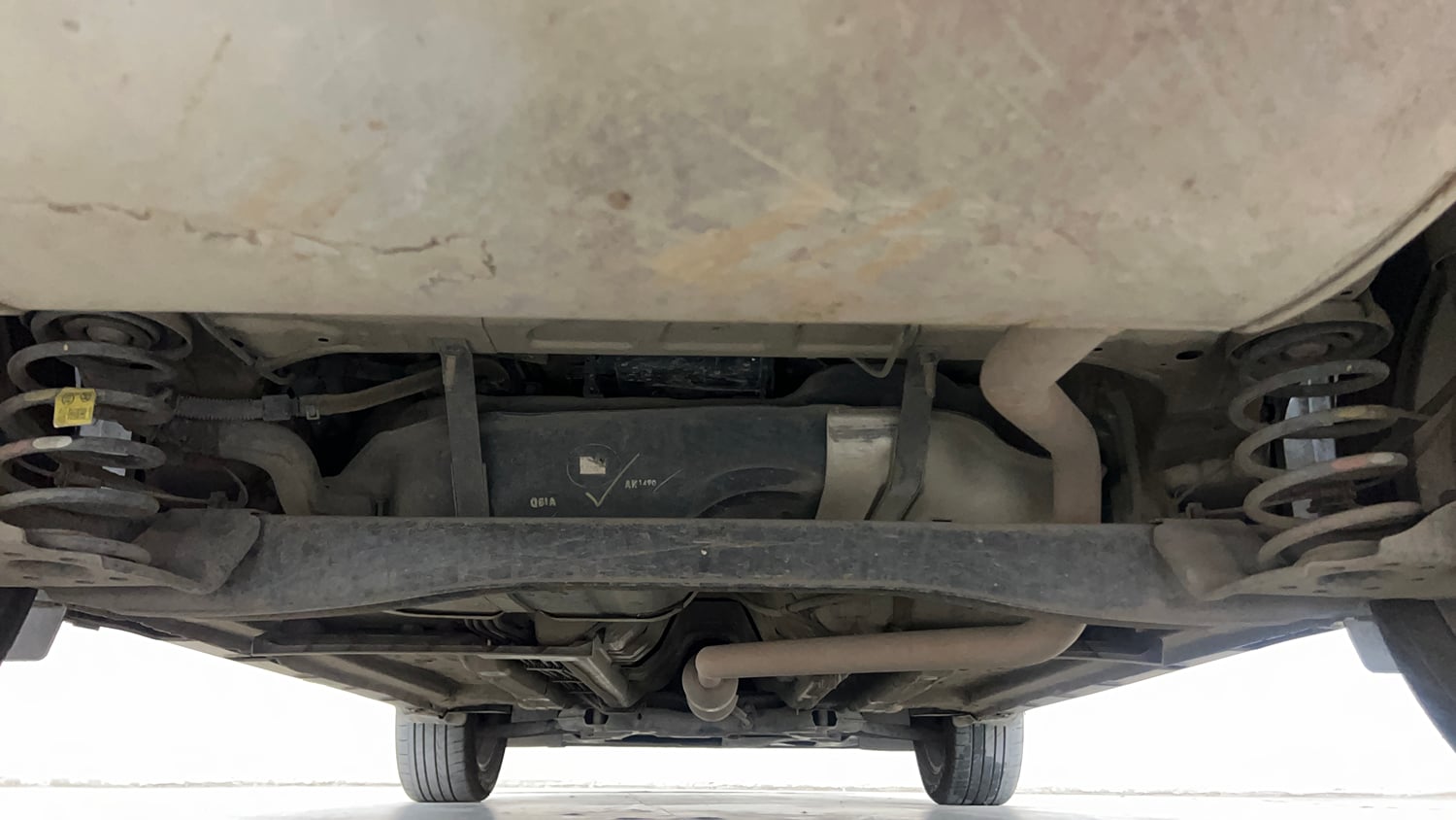 Used 2021 kia Seltos HTX IVT 1.5 Petrol Automatic extra REAR UNDERBODY VIEW (TAKEN FROM REAR)