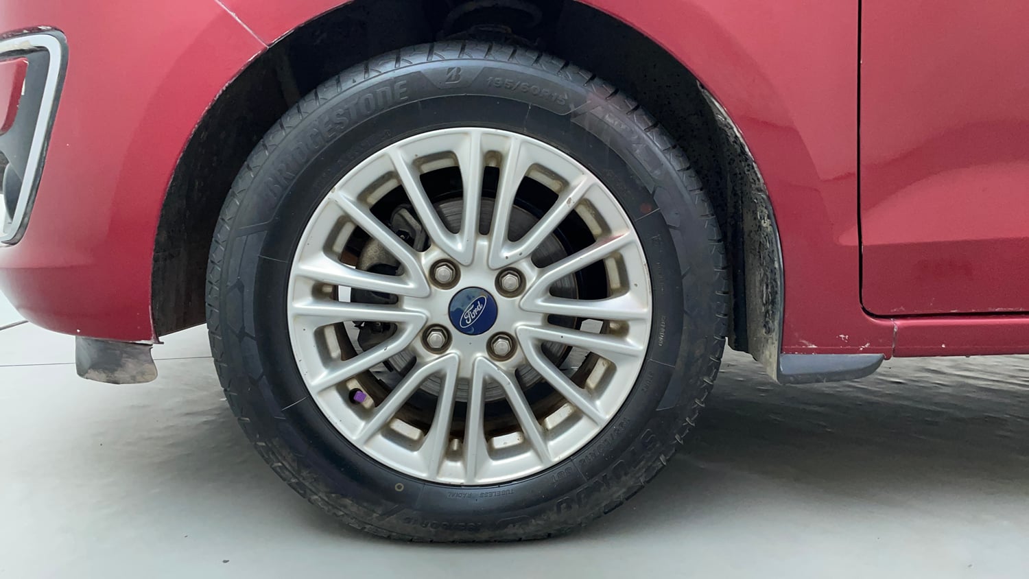 Used 2019 Ford Figo Aspire Titanium Plus 1.5 TDCi Diesel Manual tyres LEFT FRONT TYRE RIM VIEW