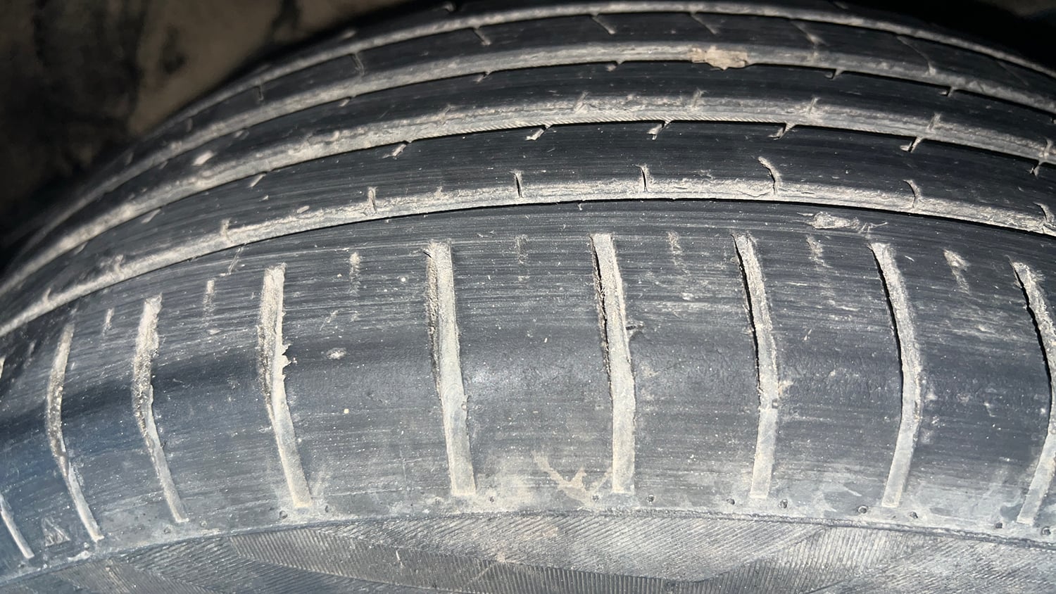 Used 2022 Maruti Suzuki Baleno Delta MT Petrol Manual tyres RIGHT FRONT TYRE TREAD VIEW