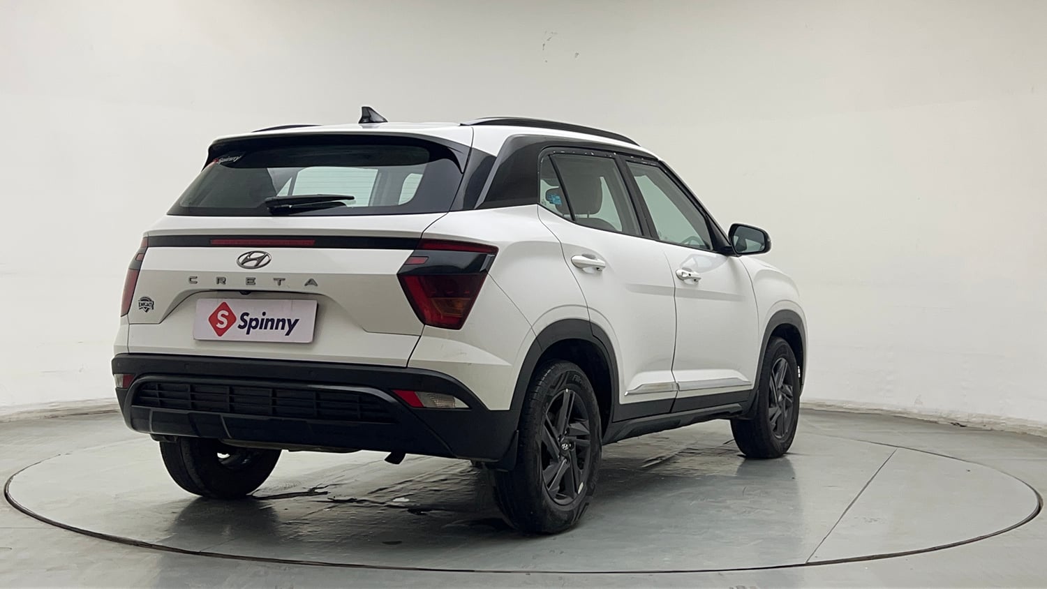 Used 2023 Hyundai Creta S Plus 1.5 Petrol Knight Petrol Manual exterior RIGHT REAR CORNER VIEW