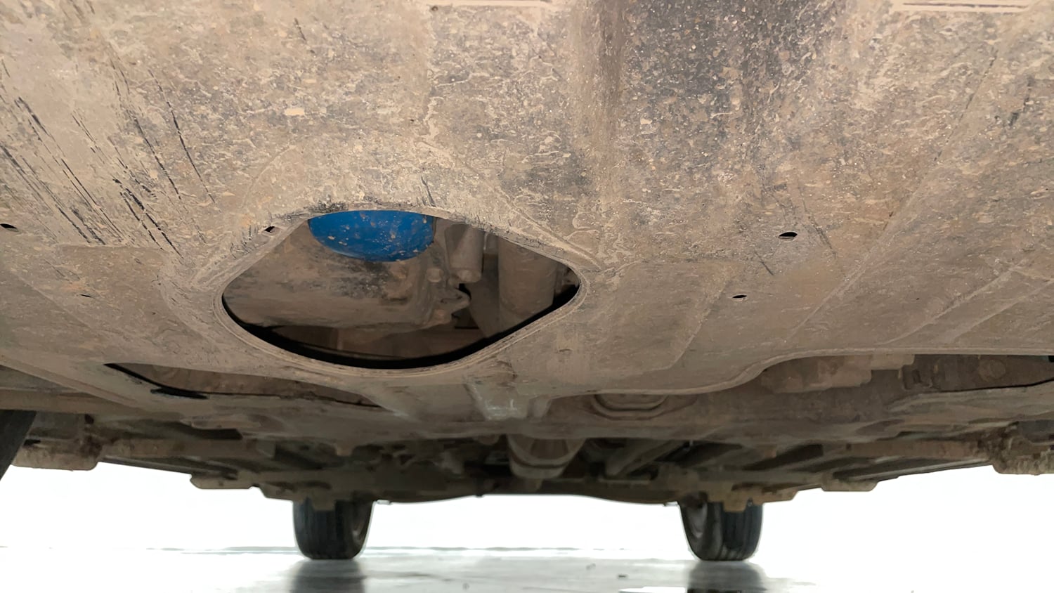 Used 2023 Kia Seltos GTX Plus 1.5 Turbo Petrol DCT Petrol Automatic extra FRONT LEFT UNDERBODY VIEW