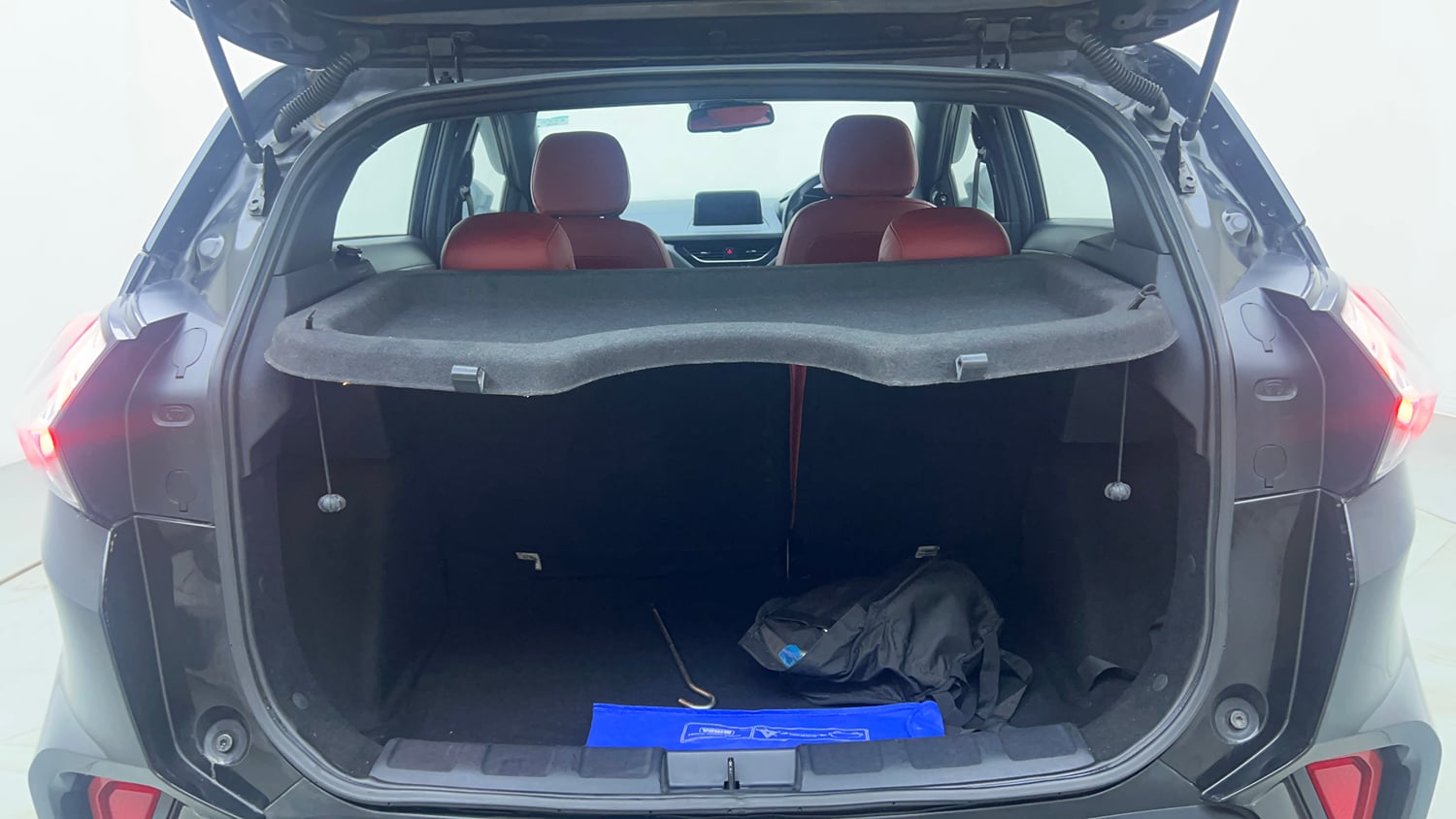 Used 2023 Tata Nexon XZA Plus LUXS Red Dark Edition Petrol Automatic interior DICKY INSIDE VIEW