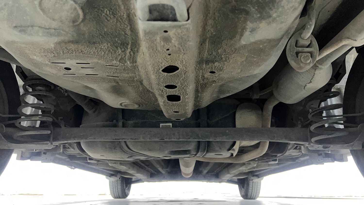 Used 2016 Maruti Suzuki Swift Dzire VXI Petrol Manual extra REAR UNDERBODY VIEW (TAKEN FROM REAR)