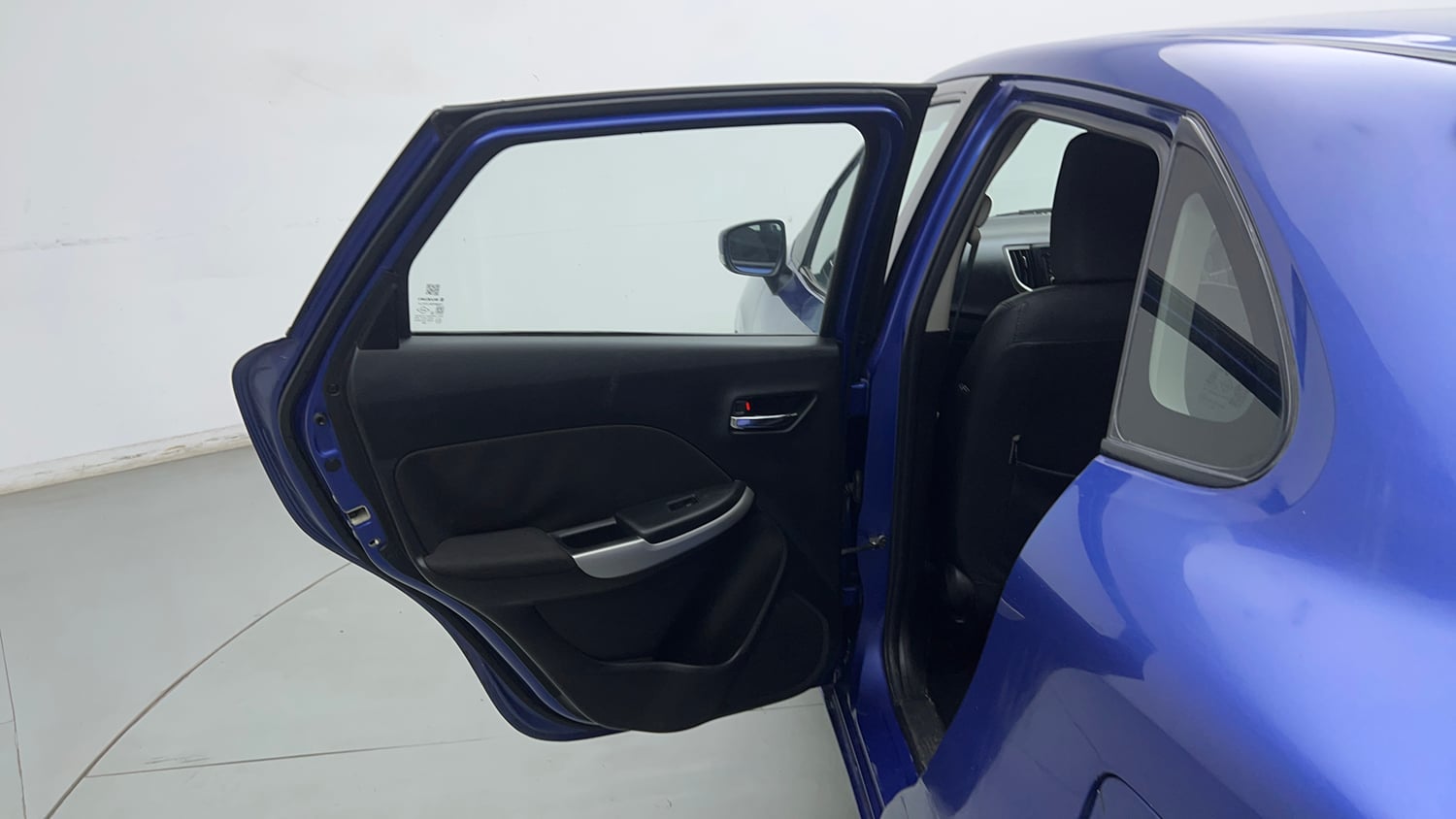 Used 2017 Maruti Suzuki Baleno Delta 1.2 Petrol Manual interior LEFT REAR DOOR OPEN VIEW