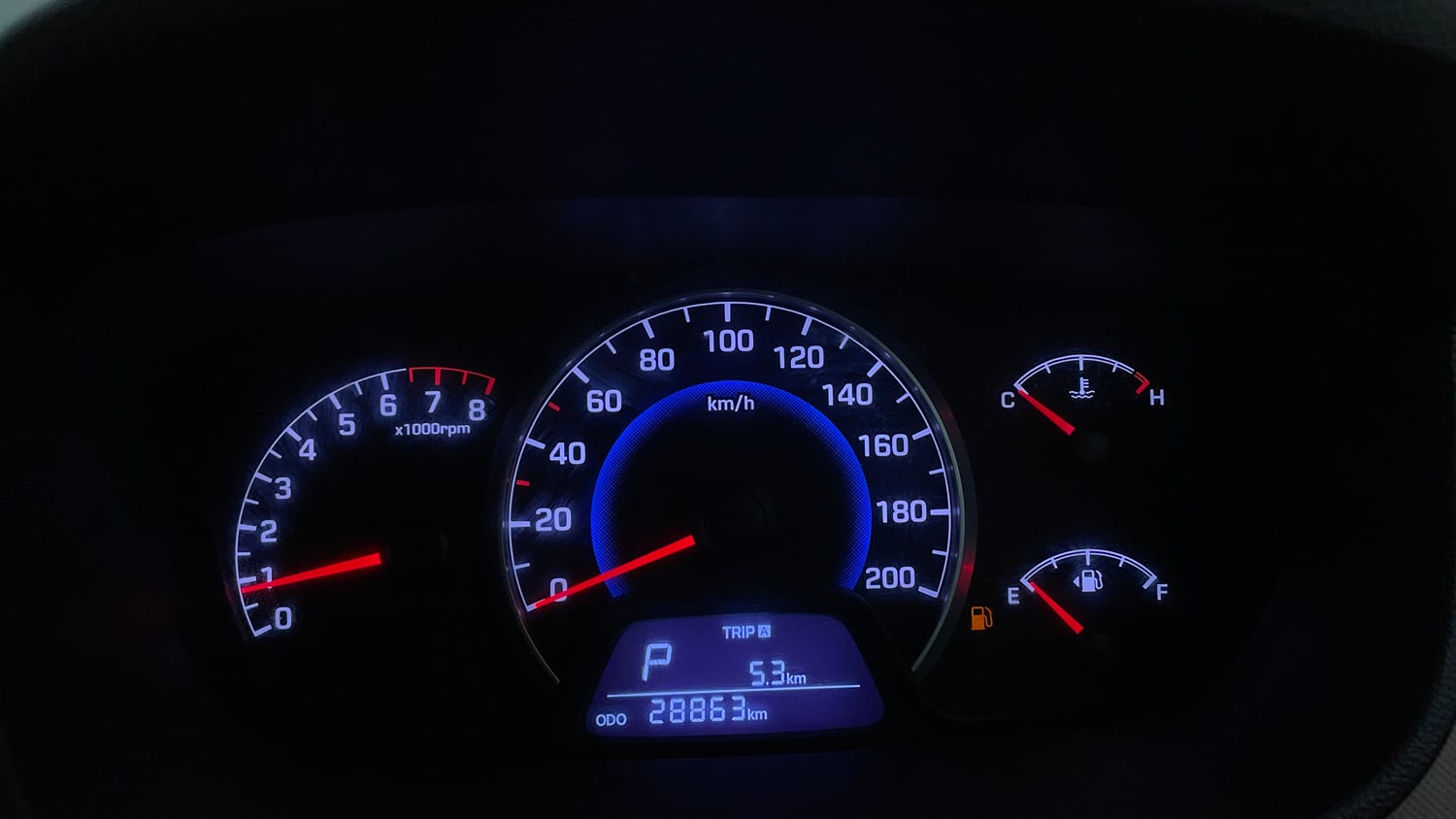 Used 2014 Hyundai Grand i10 Asta AT 1.2 Kappa VTVT Petrol Automatic interior CLUSTERMETER VIEW