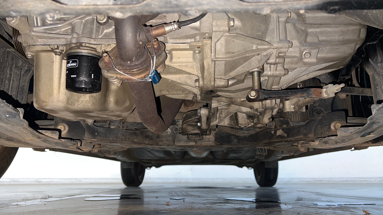 Used 2017 Maruti Suzuki Baleno Delta 1.2 Petrol Manual extra FRONT LEFT UNDERBODY VIEW