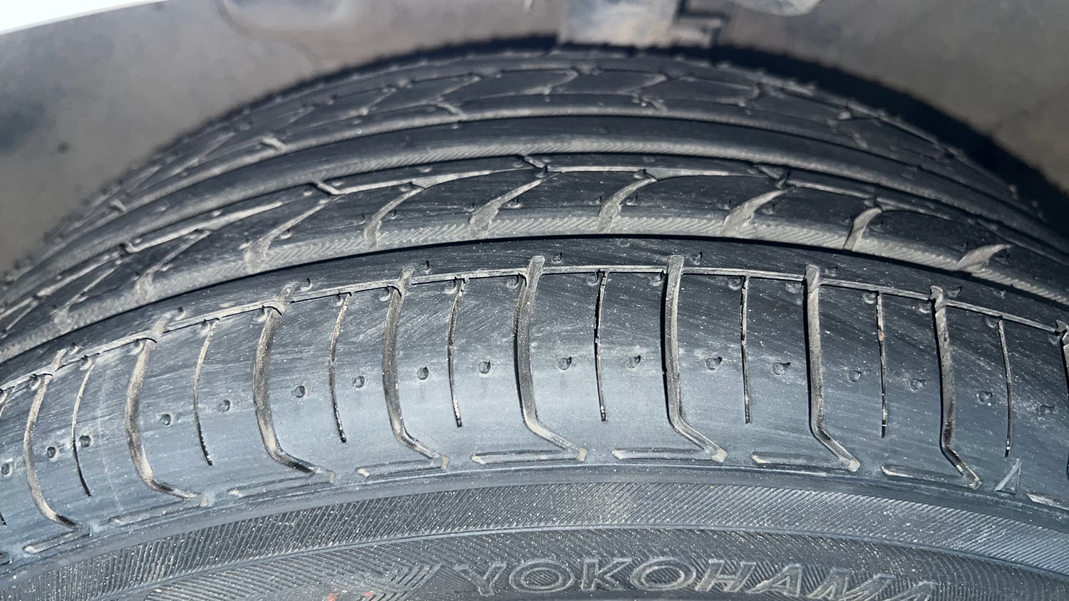 Used 2022 Hyundai Verna S Plus 1.5 VTVT Petrol Manual tyres LEFT FRONT TYRE TREAD VIEW