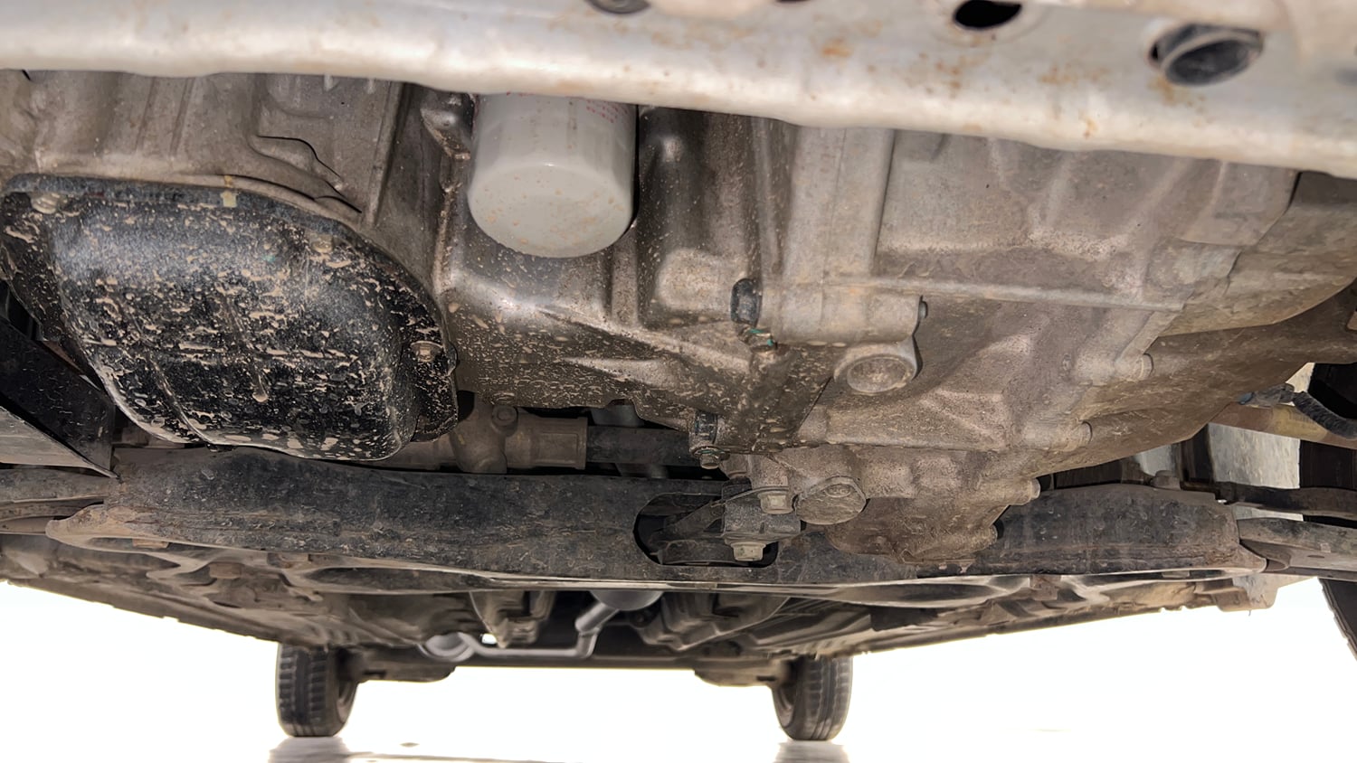 Used 2015 Datsun GO T Petrol Manual extra FRONT LEFT UNDERBODY VIEW