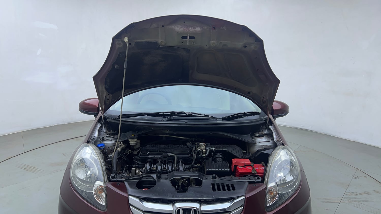 Used 2015 Honda Amaze 1.2 S i-VTEC Petrol Manual engine ENGINE & BONNET OPEN FRONT VIEW