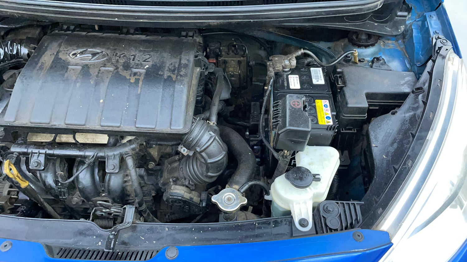 Used 2017 Hyundai Grand i10 Asta 1.2 Kappa VTVT Petrol Manual engine ENGINE LEFT SIDE VIEW