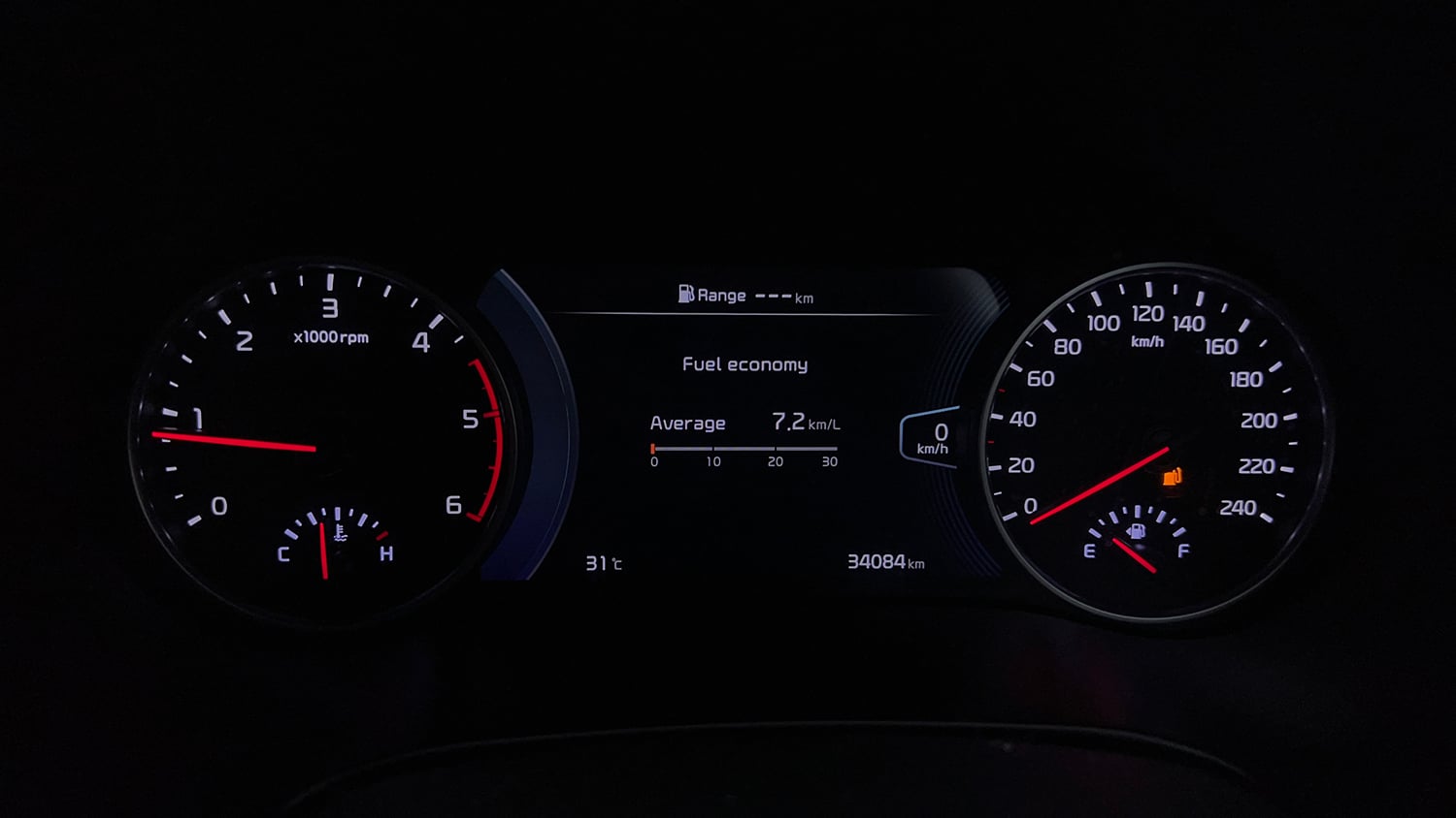 Used 2022 Kia Seltos HTX Plus 1.5 Diesel Diesel Manual interior CLUSTERMETER VIEW