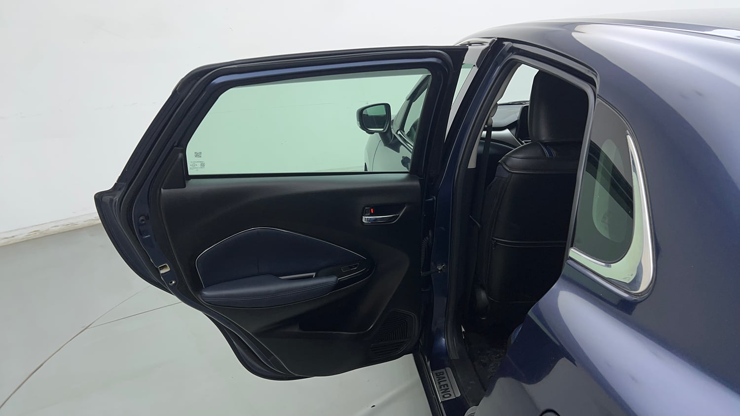 Used 2024 Maruti Suzuki Baleno Alpha AGS Petrol Automatic interior LEFT REAR DOOR OPEN VIEW