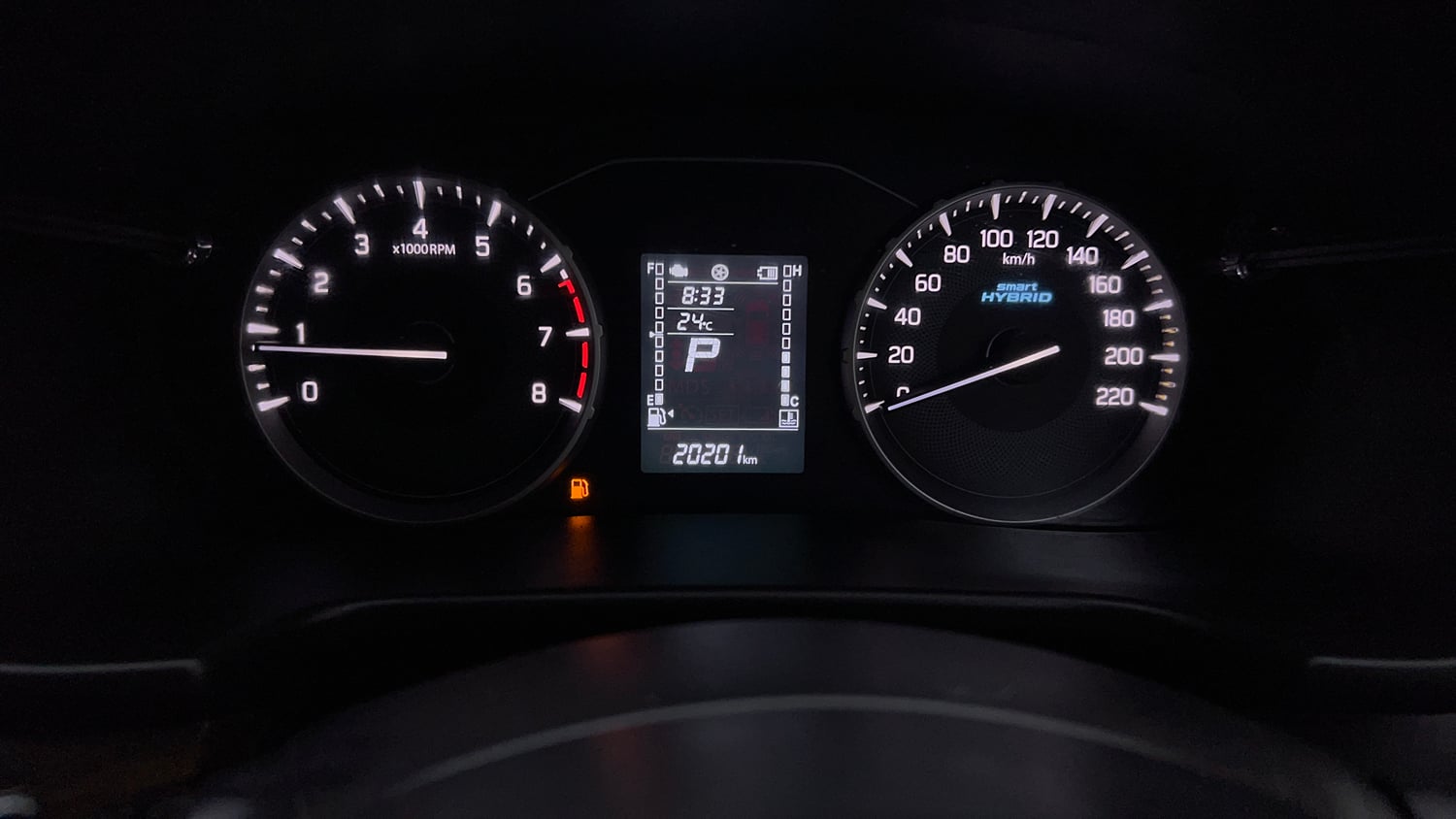 Used 2023 Maruti Suzuki Brezza Vxi AT Petrol Automatic interior CLUSTERMETER VIEW