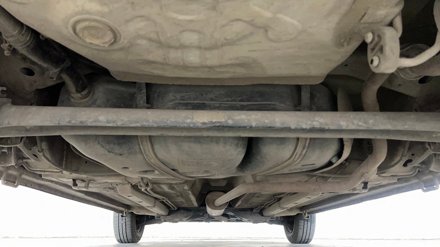 Used 2014 Maruti Suzuki Celerio VXi Petrol Manual extra REAR UNDERBODY VIEW (TAKEN FROM REAR)