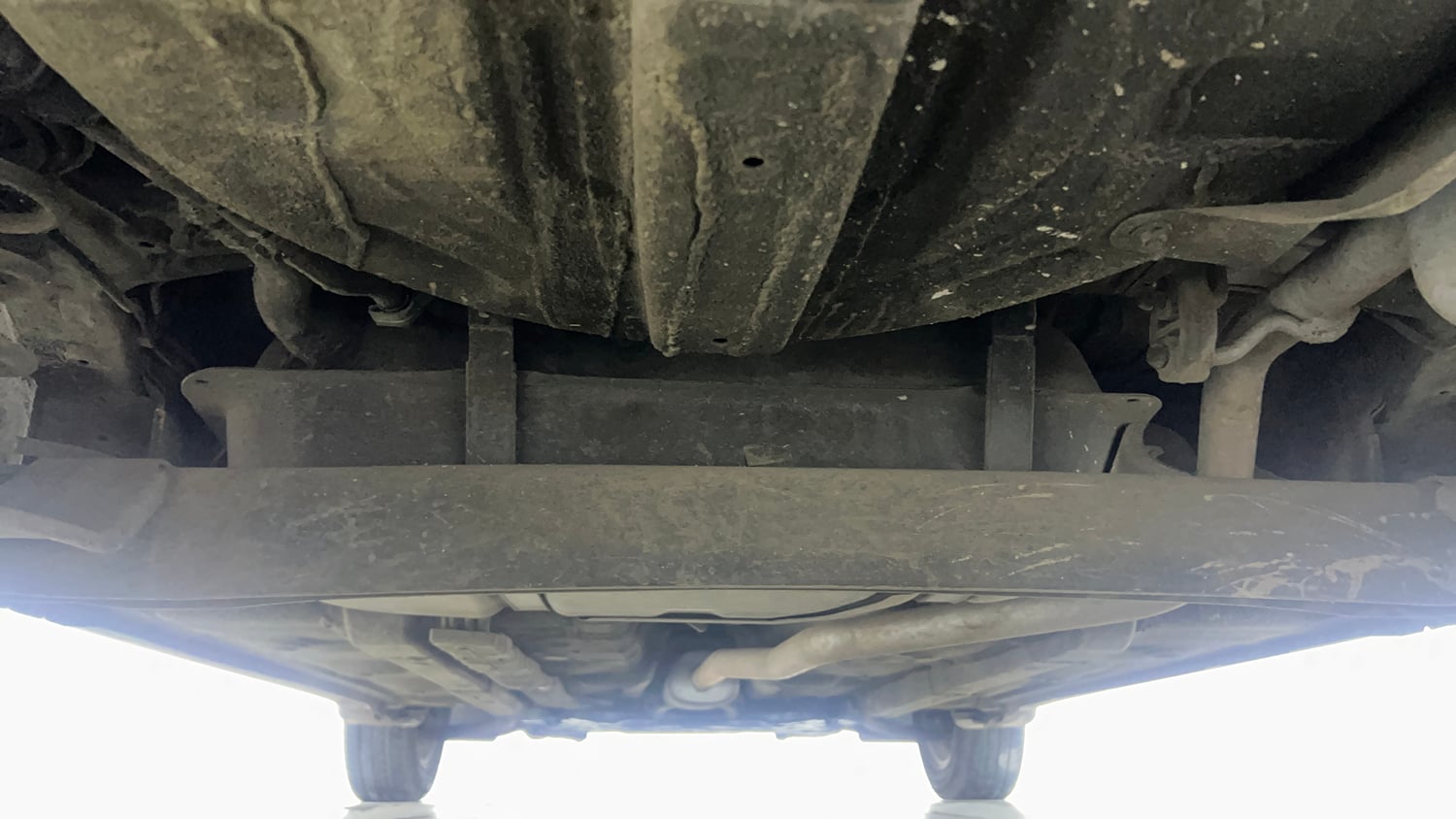 Used 2014 Hyundai Grand i10 Asta 1.2 Kappa VTVT Petrol Manual extra REAR UNDERBODY VIEW (TAKEN FROM REAR)