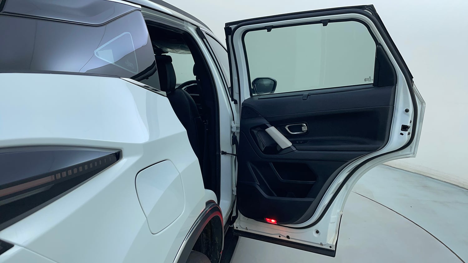 Used 2026 Tata Harrier EV Fearless + 75 Electric Automatic interior RIGHT REAR DOOR OPEN VIEW
