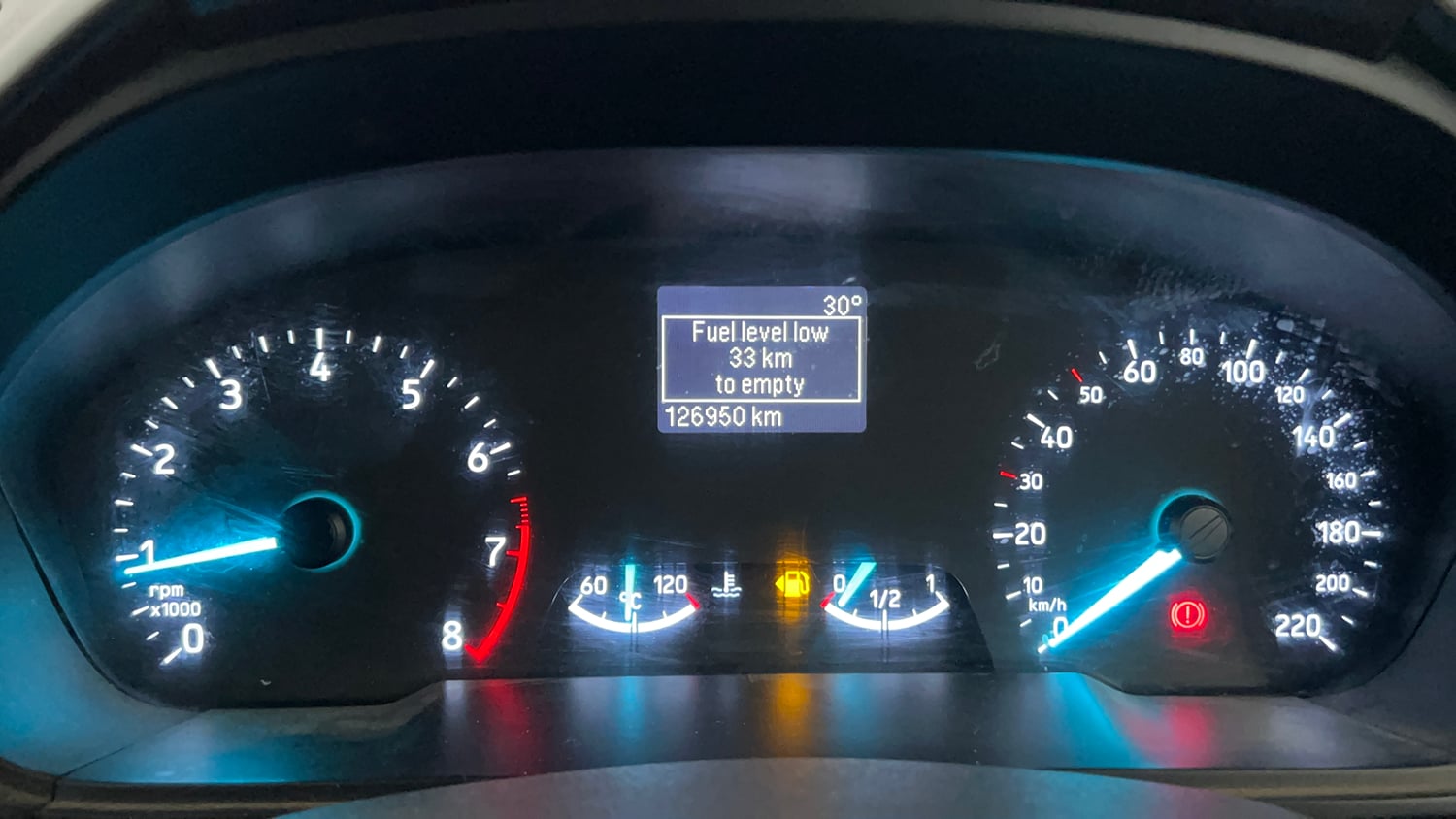 Used 2018 Ford EcoSport Titanium 1.5L Ti-VCT Petrol Manual interior CLUSTERMETER VIEW