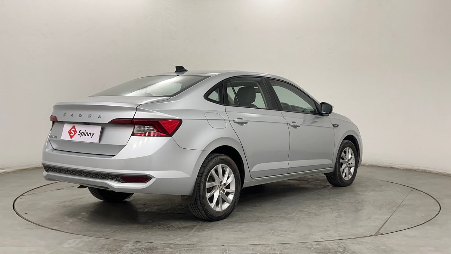 Used 2022 Skoda Slavia Ambition 1.0L TSI AT Petrol Automatic exterior RIGHT REAR CORNER VIEW
