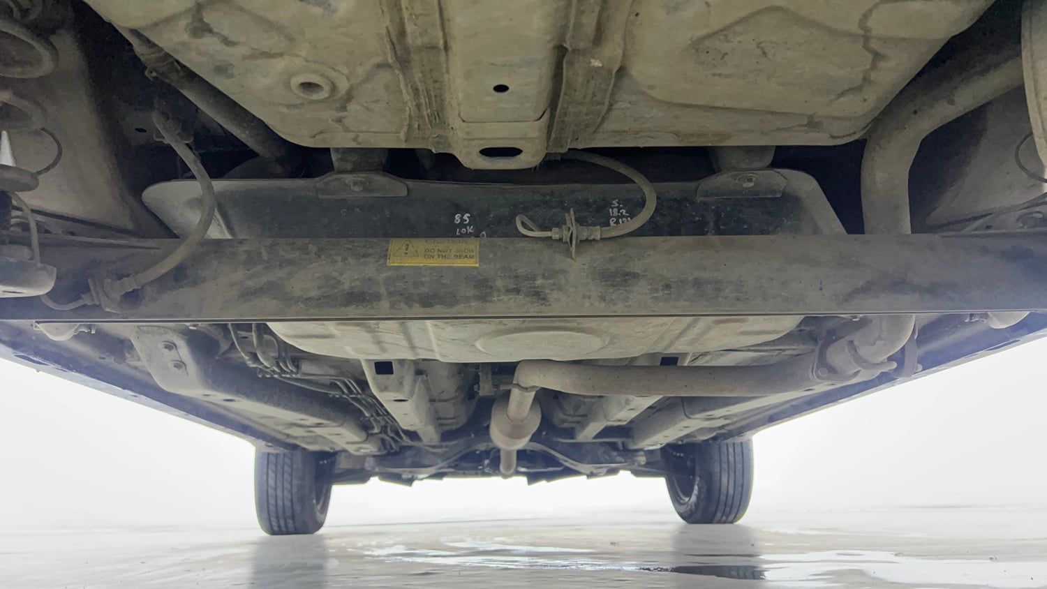 Used 2022 Tata Nexon XM Petrol Manual extra REAR UNDERBODY VIEW (TAKEN FROM REAR)