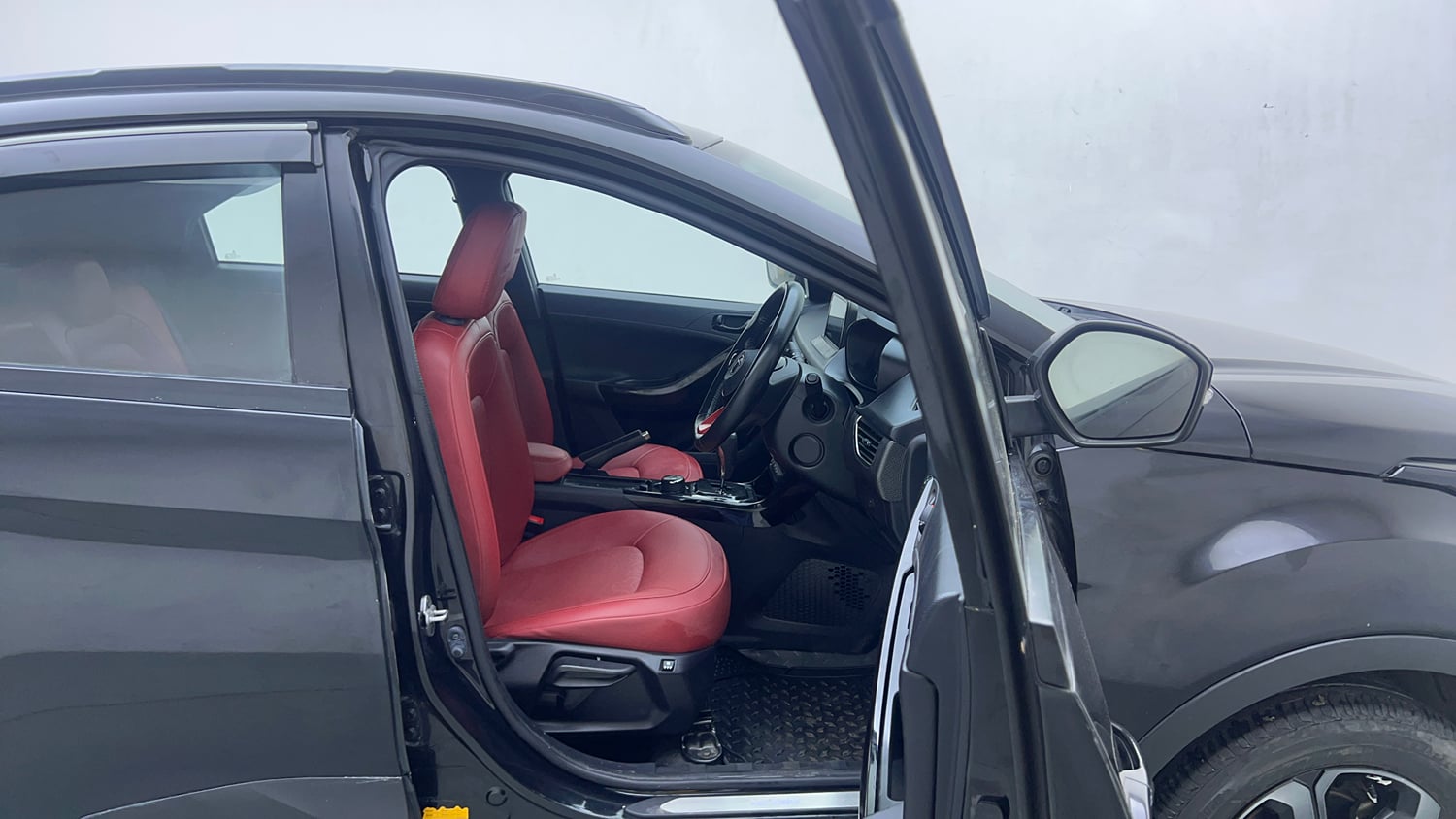 Used 2023 Tata Nexon XZA Plus LUXS Red Dark Edition Petrol Automatic interior RIGHT SIDE FRONT DOOR CABIN VIEW