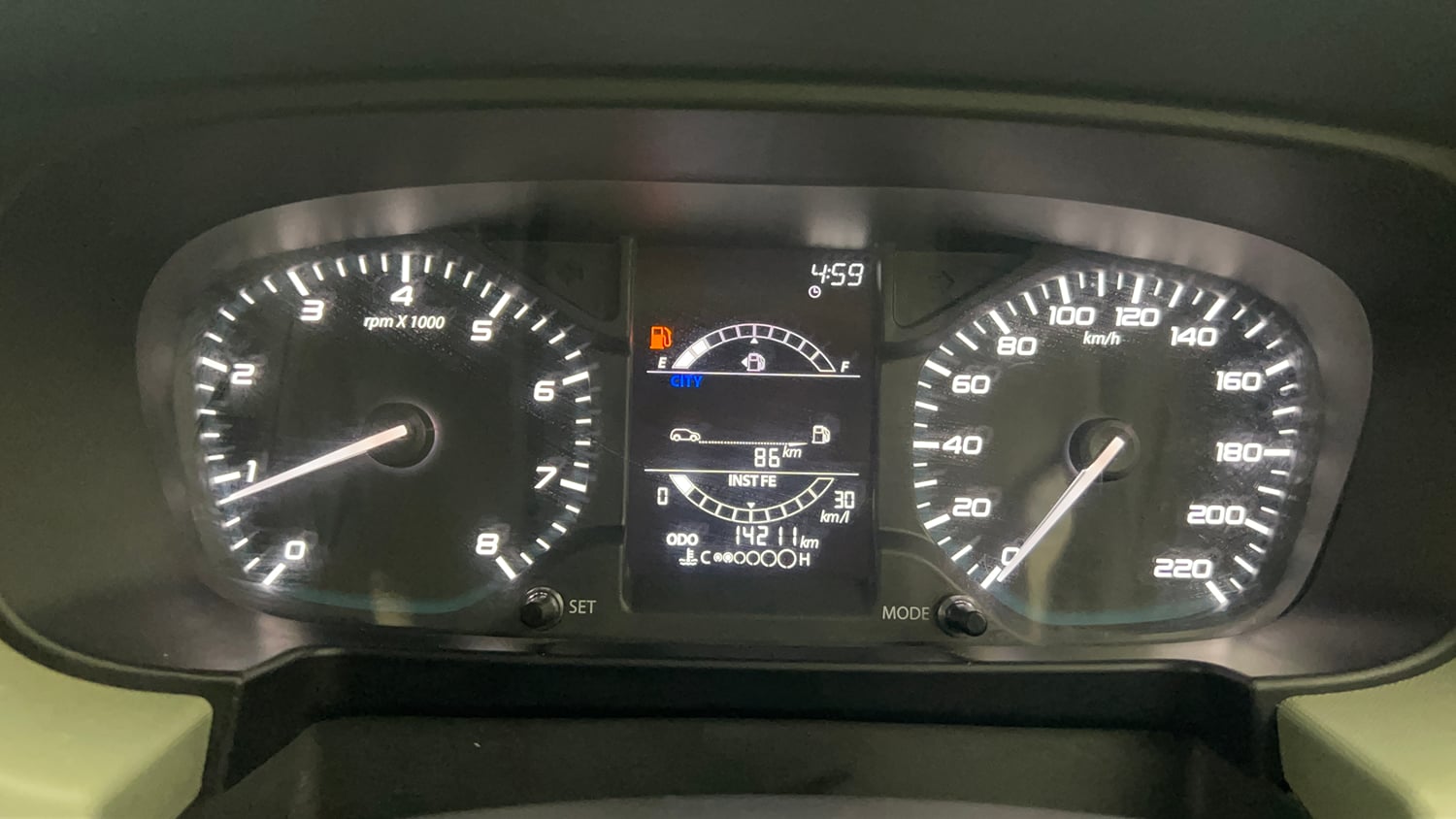 Used 2023 Tata Punch Camo Adventure Rhythm MT Petrol Manual interior CLUSTERMETER VIEW