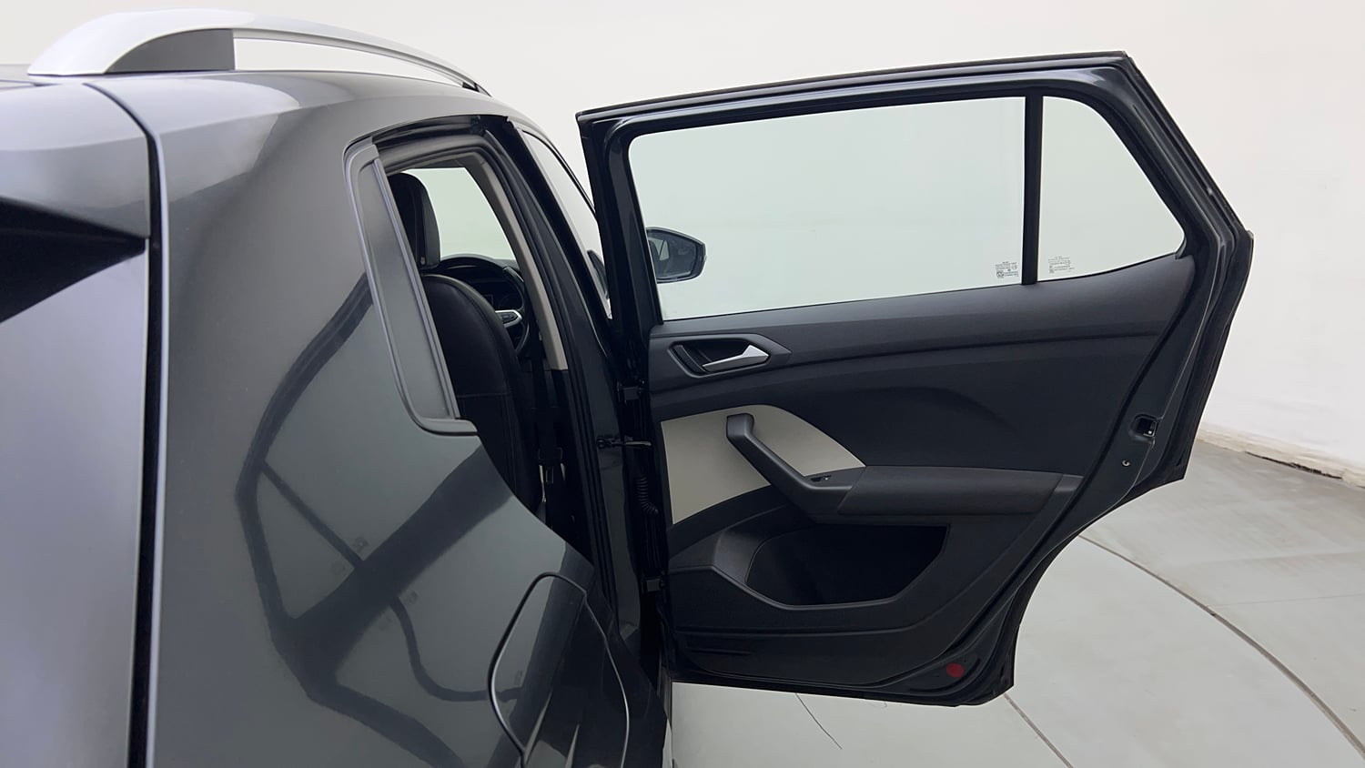 Used 2023 Volkswagen Taigun Highline 1.0 TSI MT Petrol Manual interior RIGHT REAR DOOR OPEN VIEW