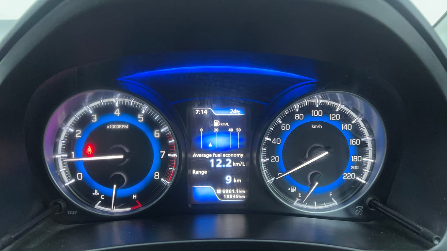 Used 2021 Maruti Suzuki Baleno Zeta Petrol Manual interior CLUSTERMETER VIEW